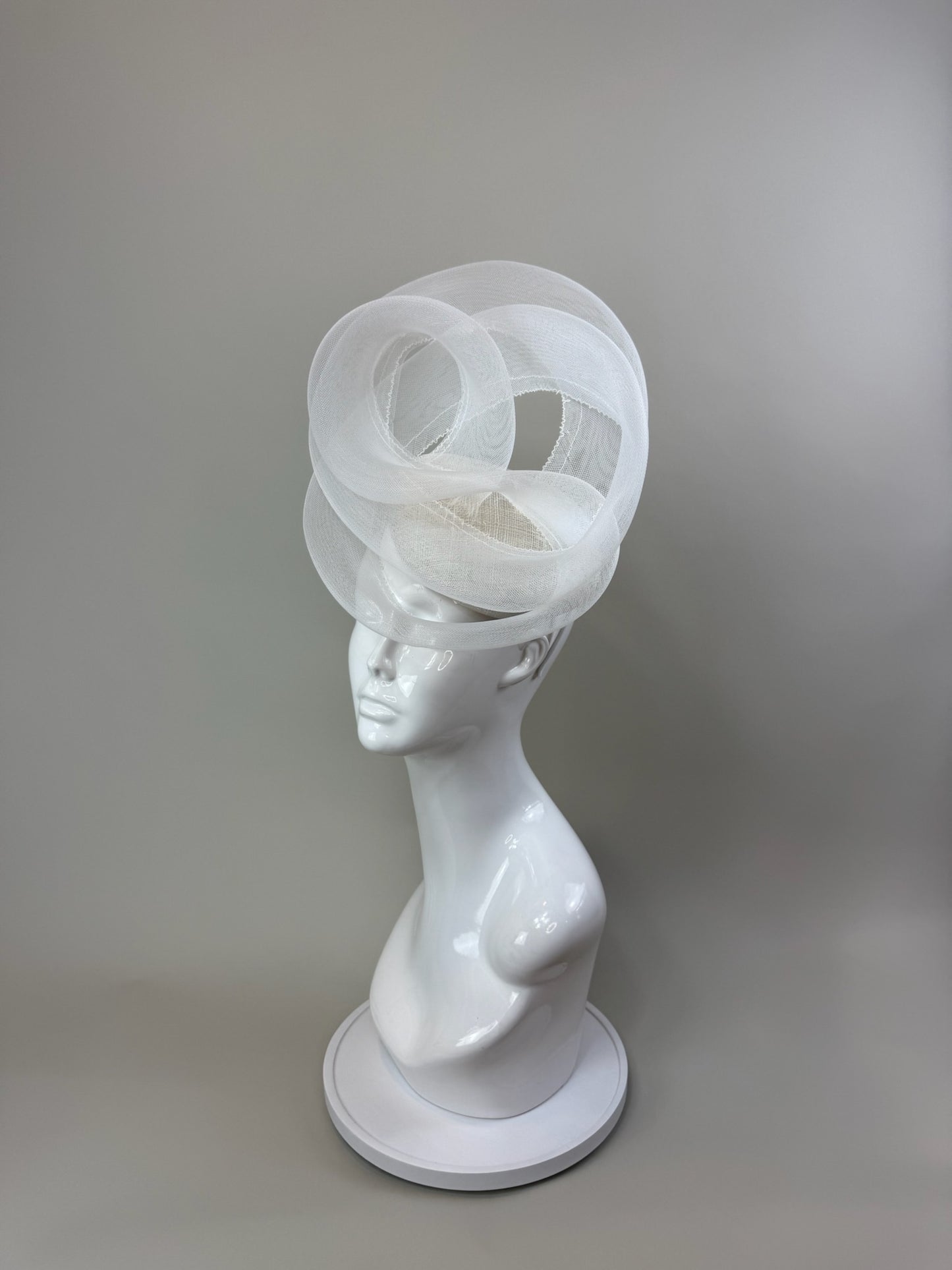 White Kentucky Derby fascinator, Derby Hat Alternative