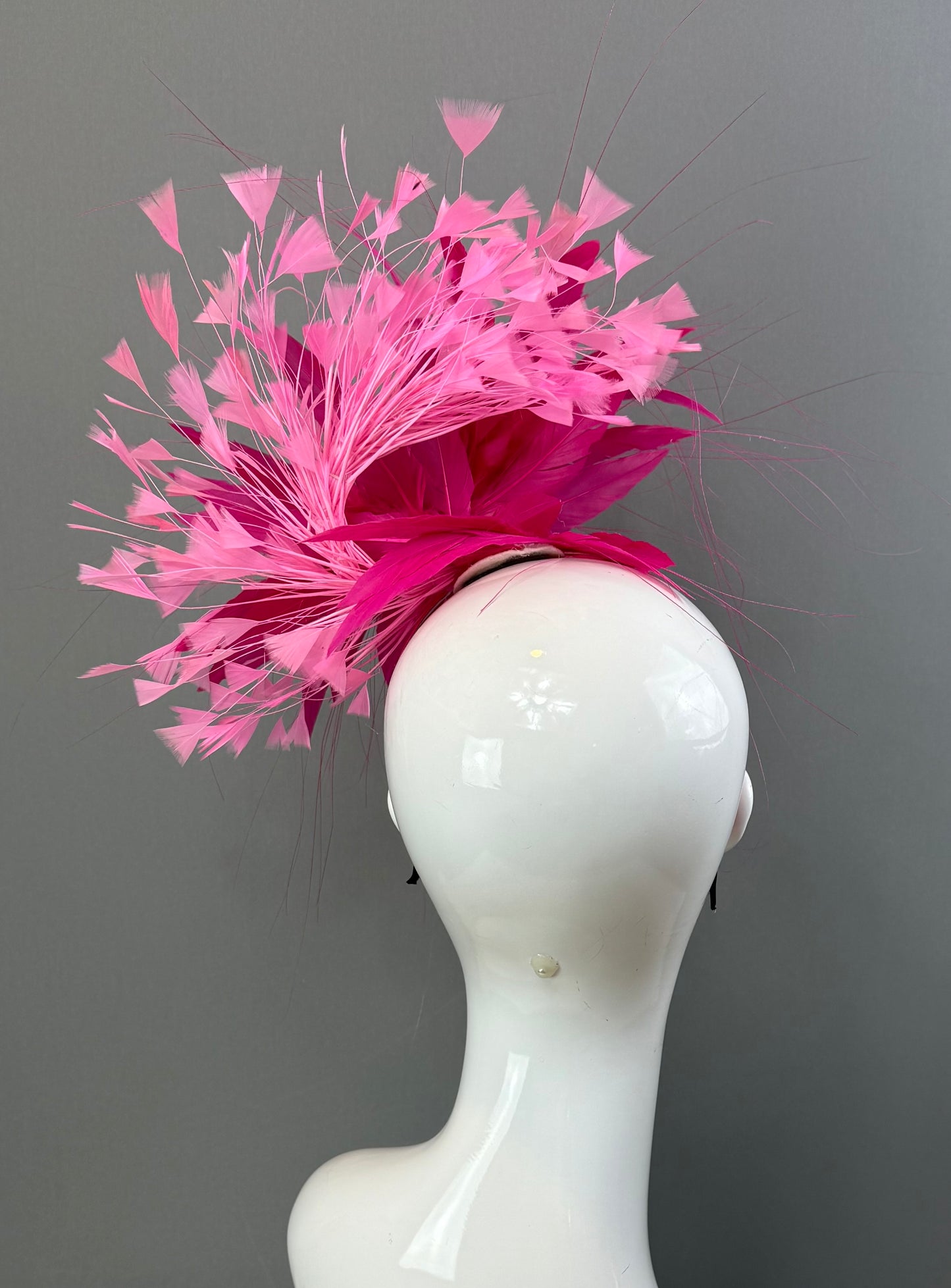 Pink on pink Kentucky Derby Fascinator