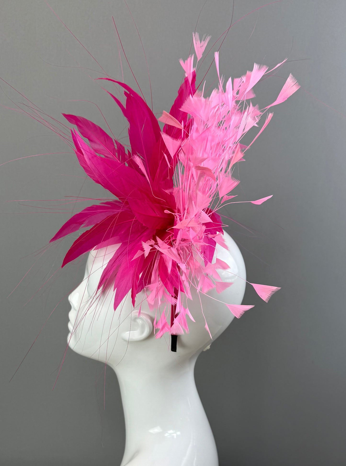 Pink on pink Kentucky Derby Fascinator