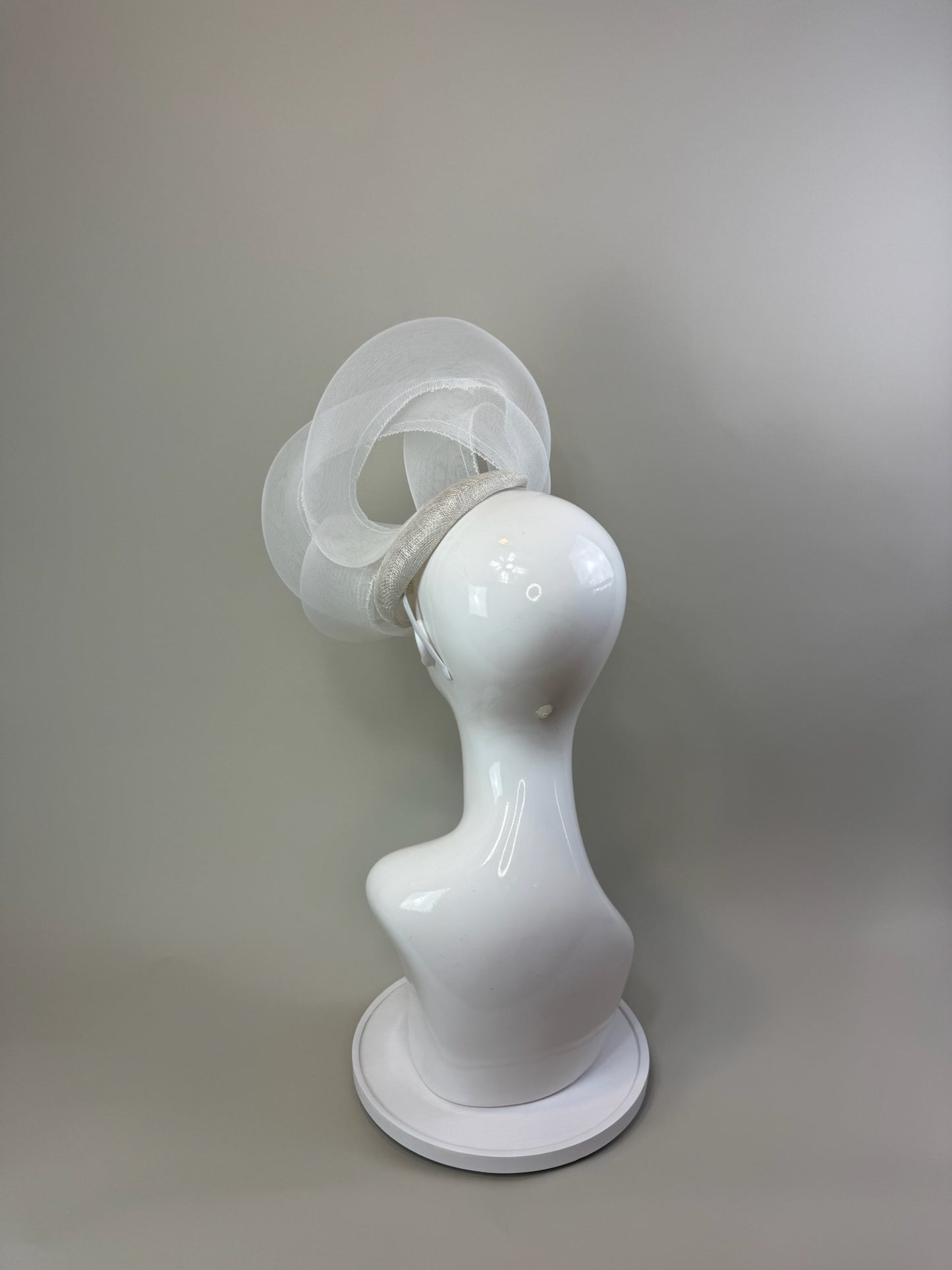 White Kentucky Derby fascinator, Derby Hat Alternative