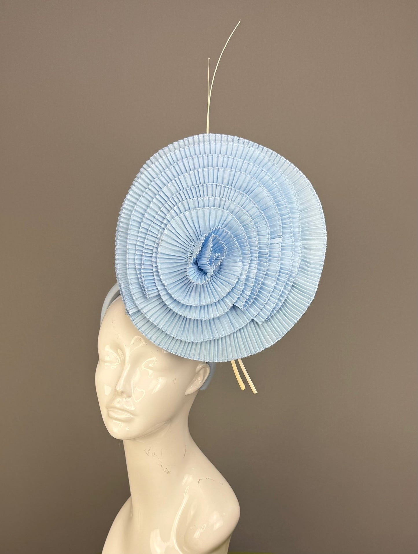 Blue Kentucky Derby fascinator, Derby Hat Alternative (PLATINUM LINE)