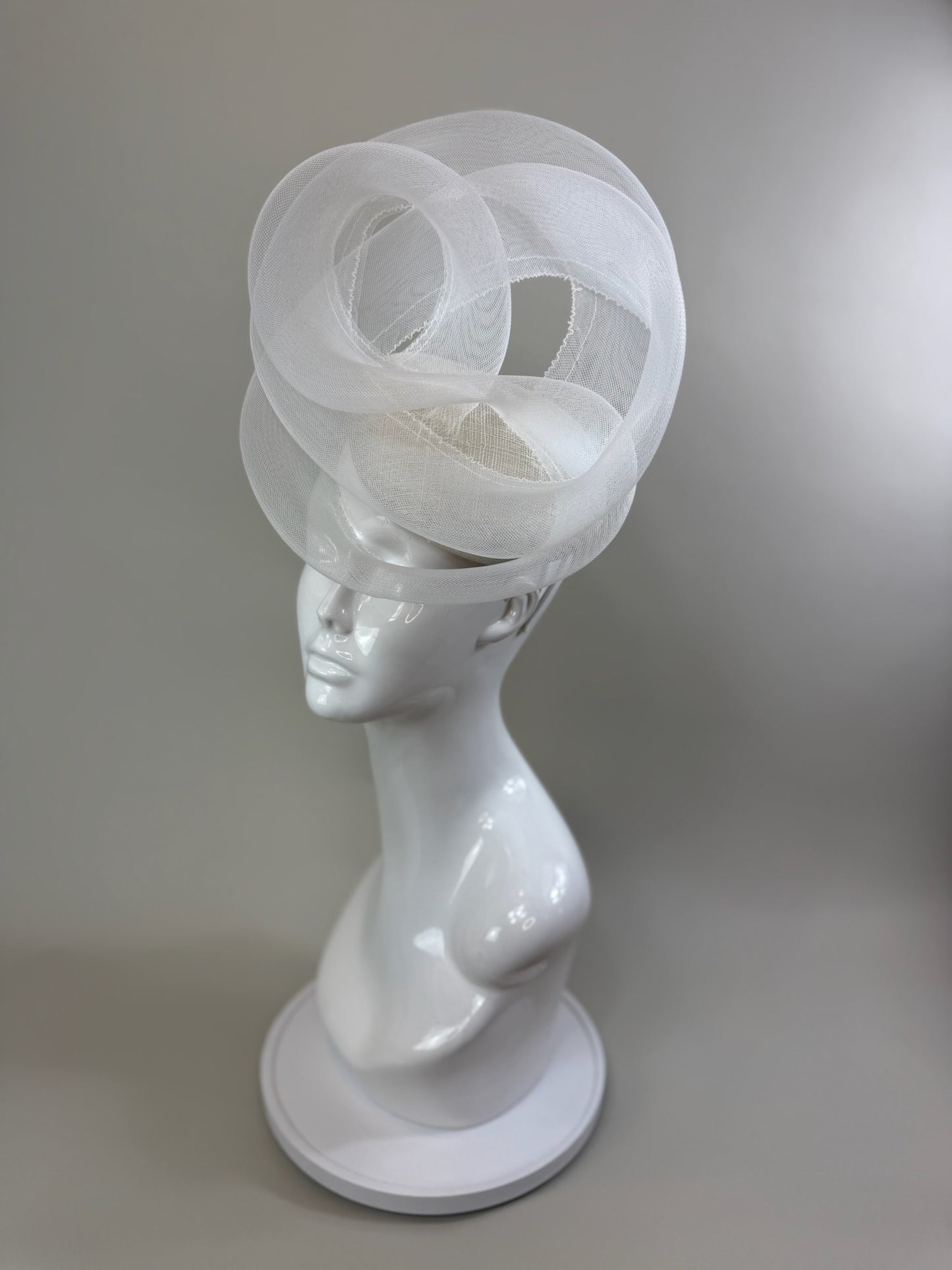 White Kentucky Derby fascinator, Derby Hat Alternative