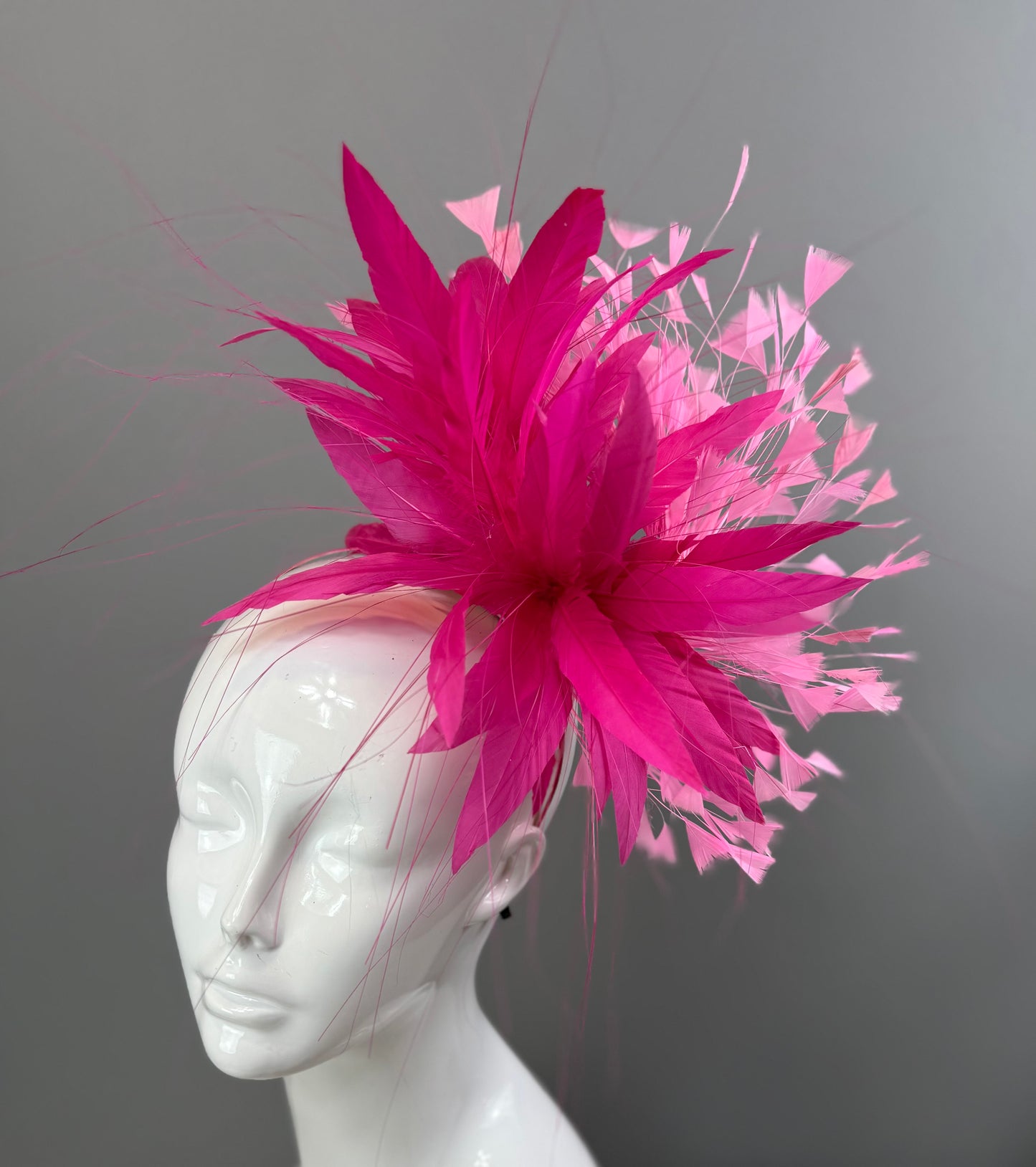 Pink on pink Kentucky Derby Fascinator