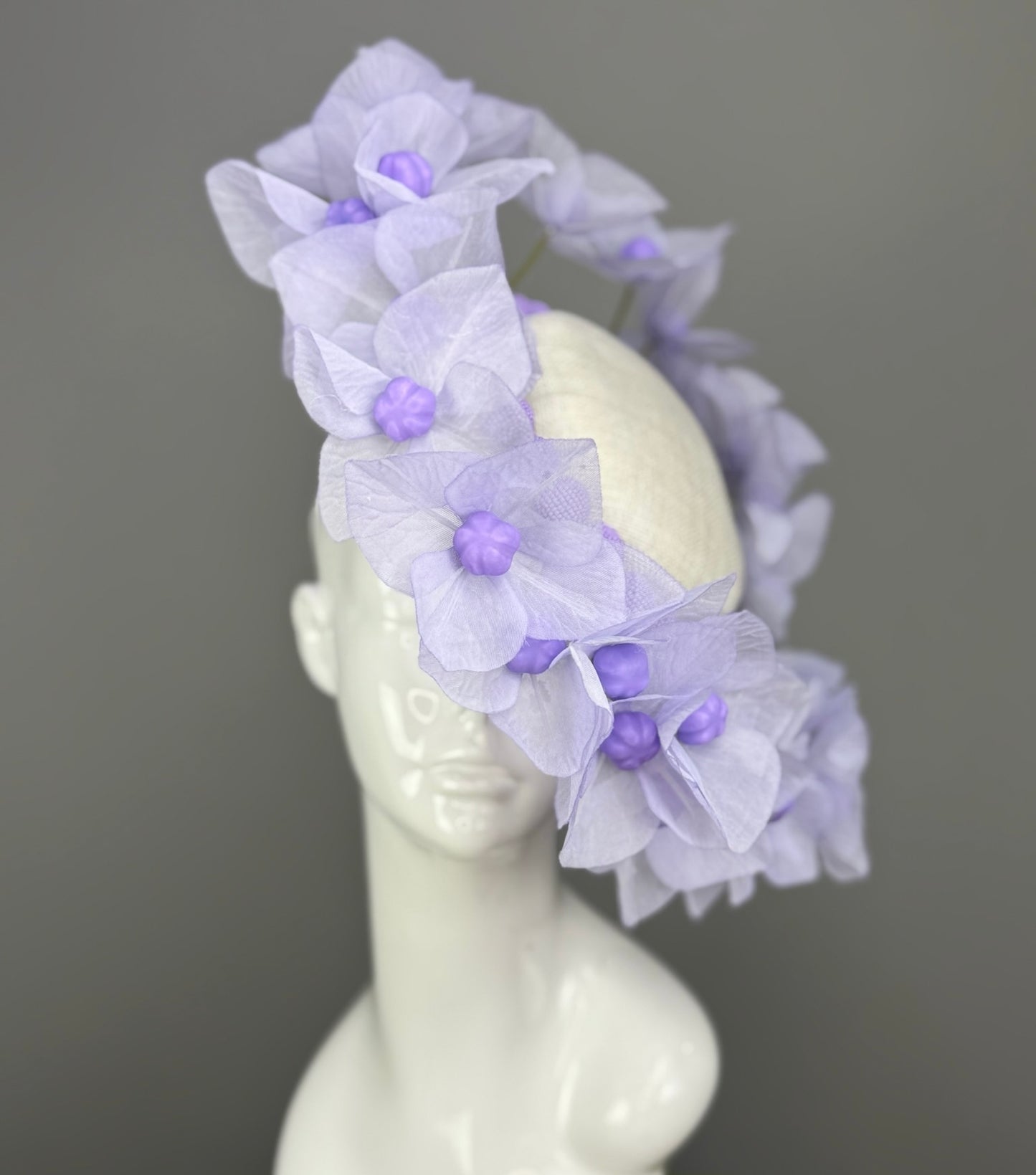 Periwinkle Kentucky Derby fascinator, Derby Hat Alternative (PLATINUM LINE)