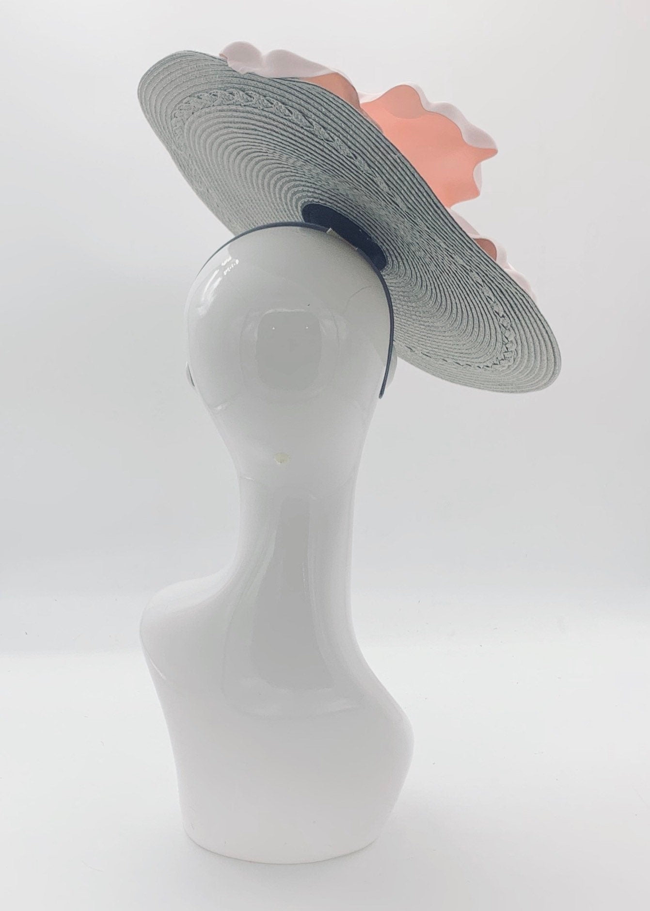 Kentucky derby hat, fascinator, floral headpiece, derby hat alternative (GOLD LINE)