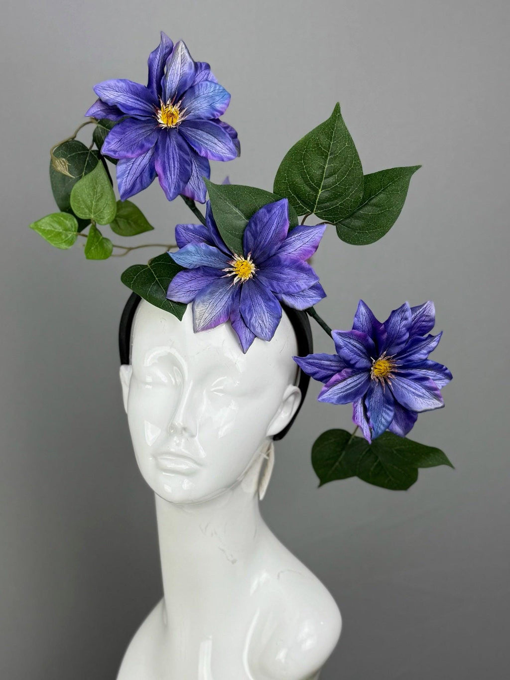 Kentucky Derby Fascinator Hat | Purple, and Green Flower Hat | Derbyologie