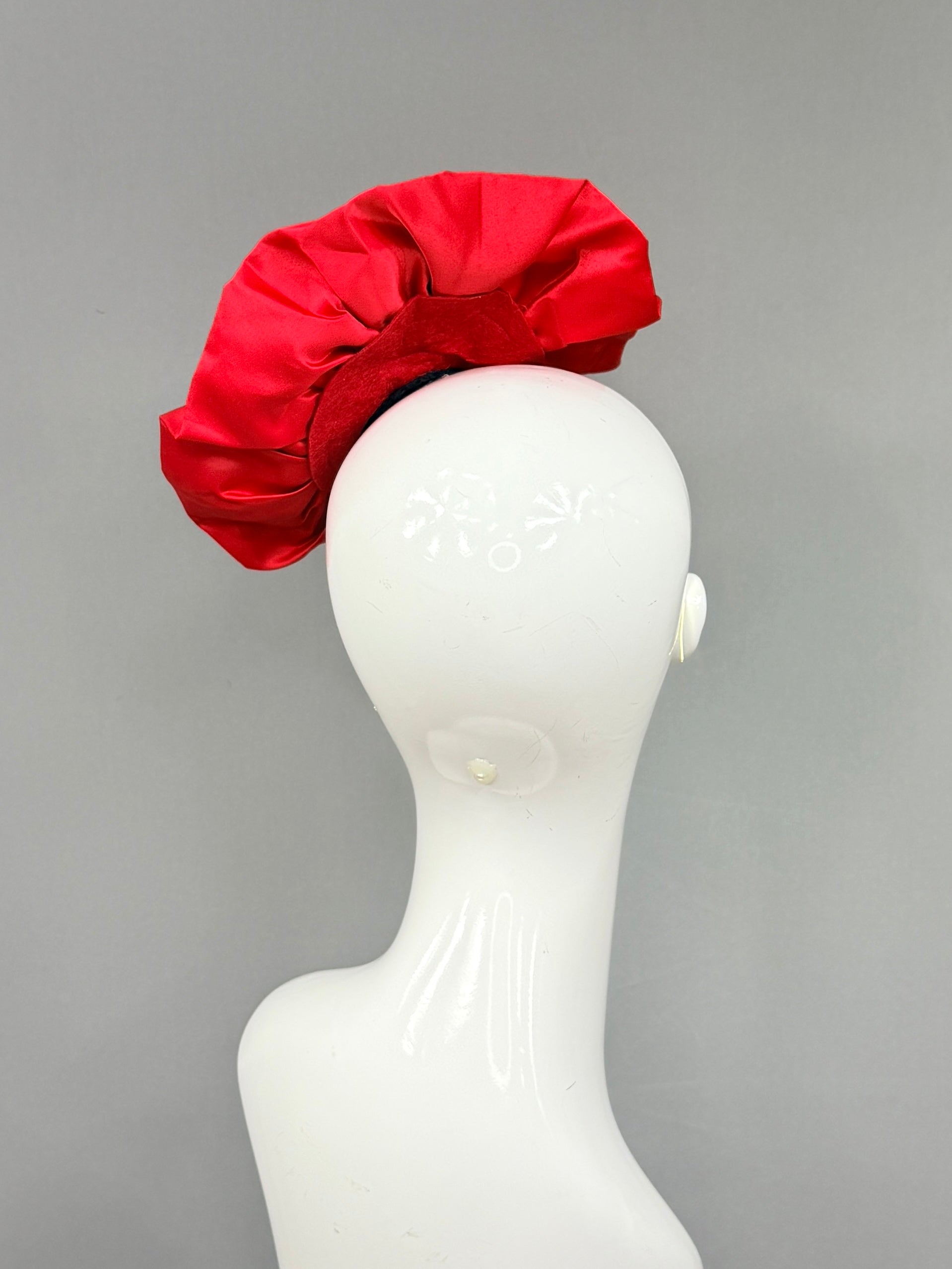 Kentucky Derby Fascinator Hat |Red Headband Hat | Derbyologie