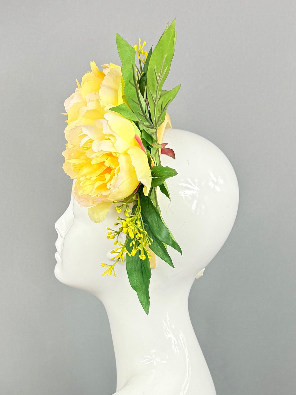Kentucky Derby Fascinator Hat | Green, and Yellow Headpiece | Derbyologie