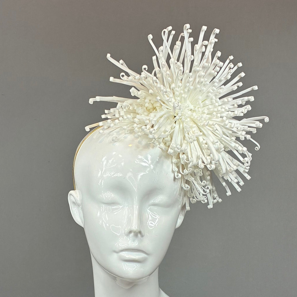 Kentucky Derby Fascinator Hat | White Headband Hat | Derbyologie