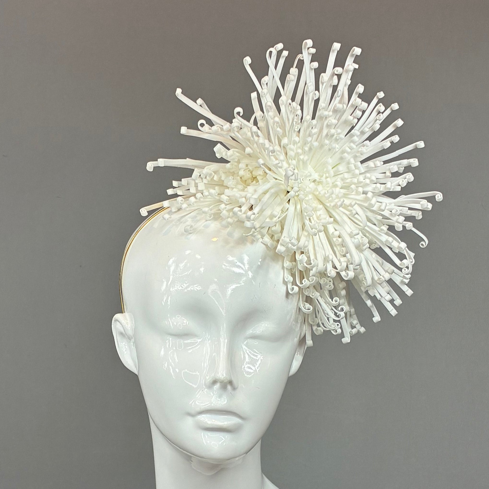 Kentucky Derby Fascinator Hat | White Headband Hat | Derbyologie