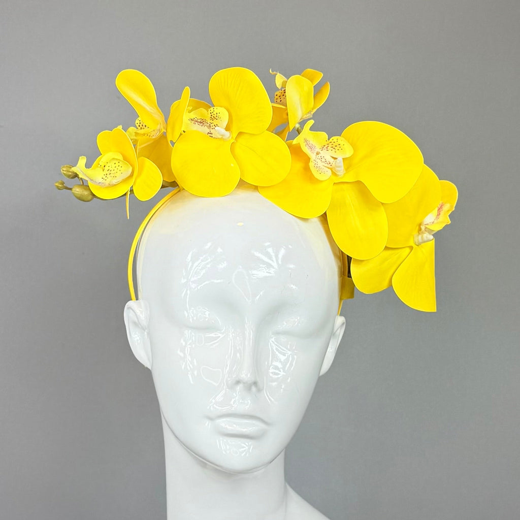Kentucky Derby Fascinator Hat | Yellow Flower Headpiece| Derbyologie