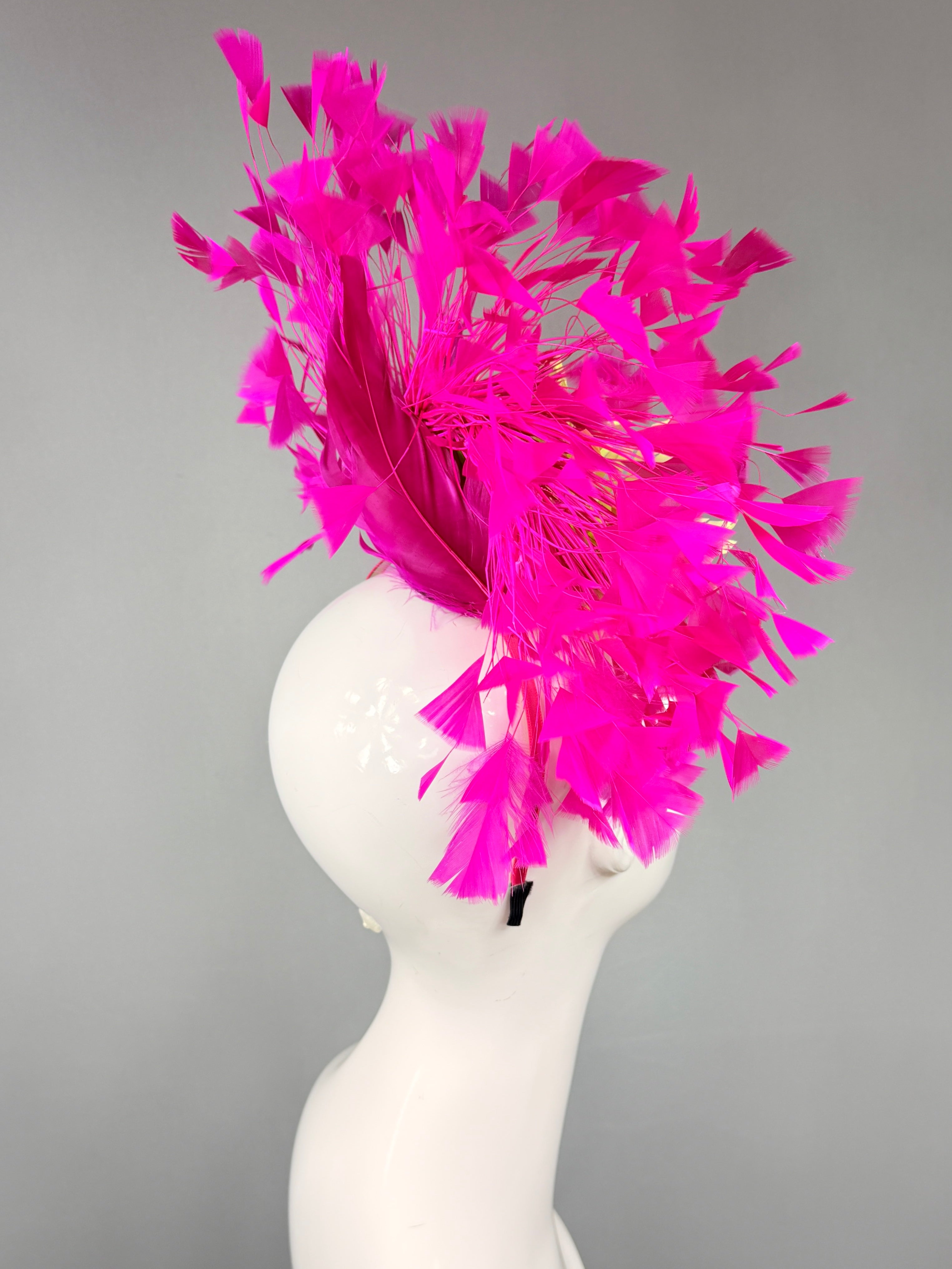 Kentucky Derby Fascinator Hat | Pink and Green Headpiece | Derbyologie