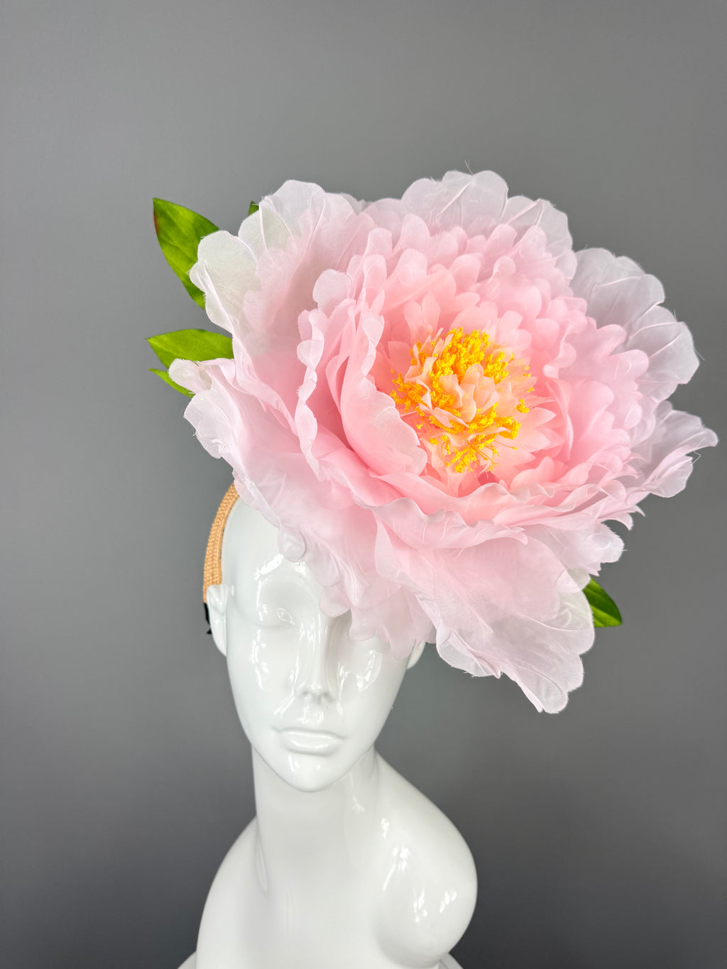 Kentucky Derby Fascinator Hat | Pink and Green Floral Headpiece | Derbyologie