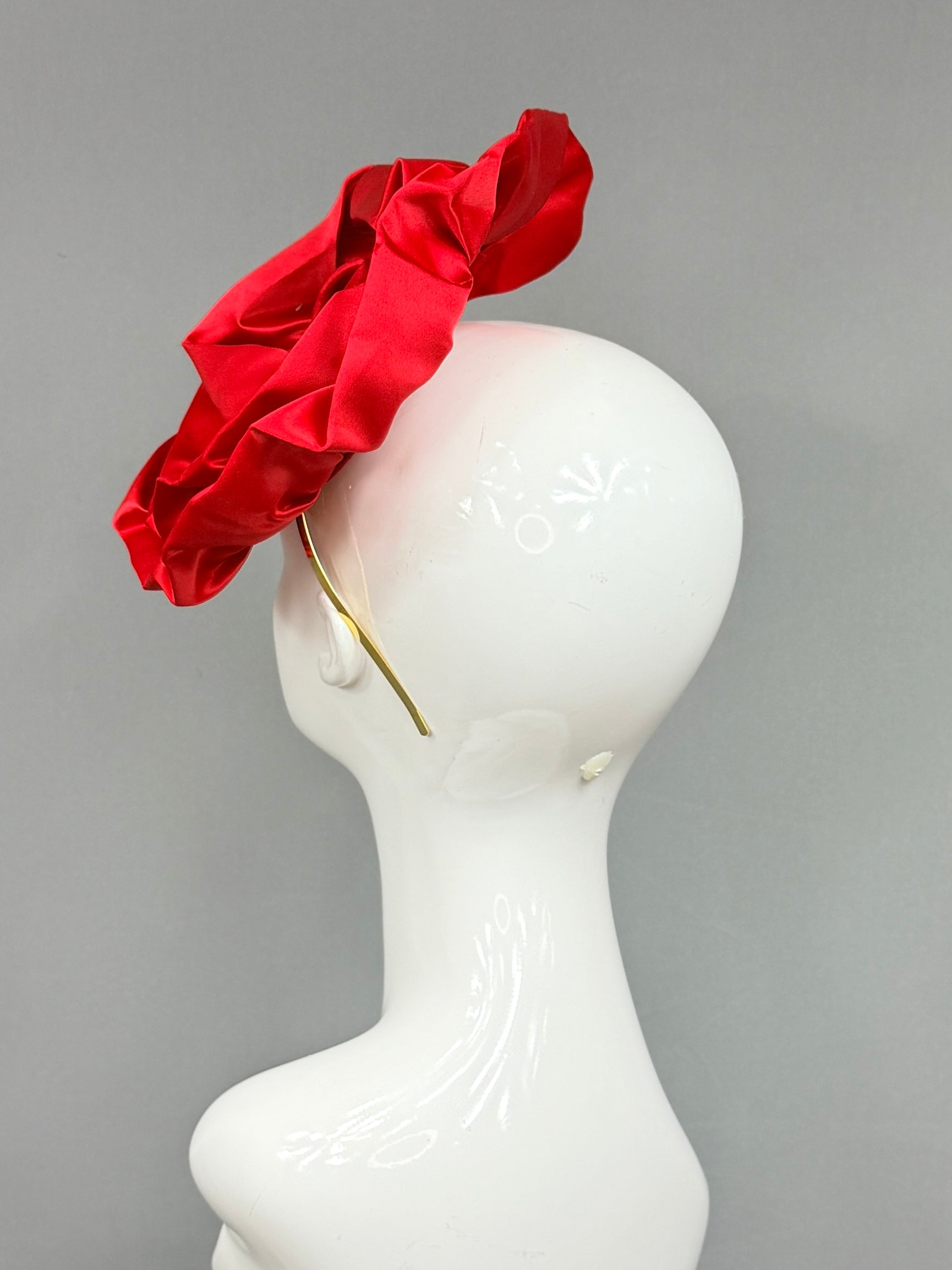 Kentucky Derby Fascinator Hat |Red Headband Hat | Derbyologie