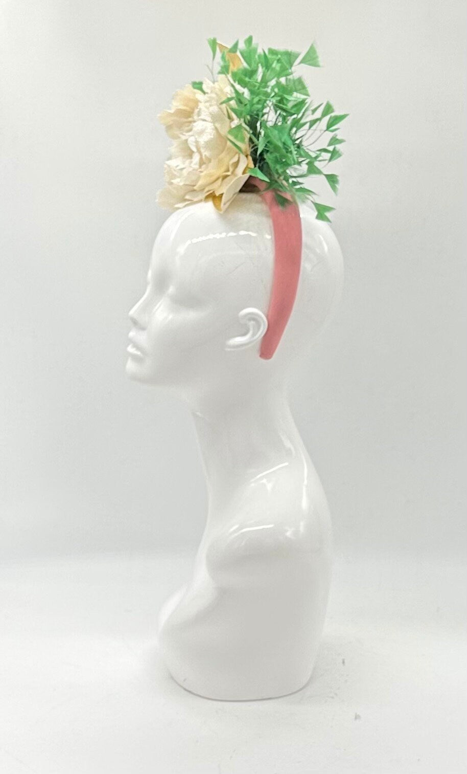 Kentucky derby hat alternative, fascinator (GOLD LINE)