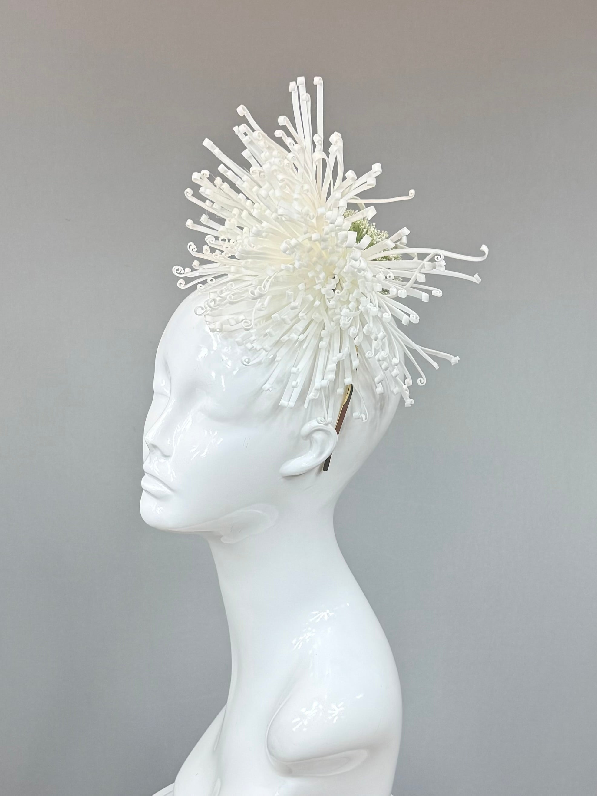 Kentucky Derby Fascinator Hat | White Headband Hat | Derbyologie