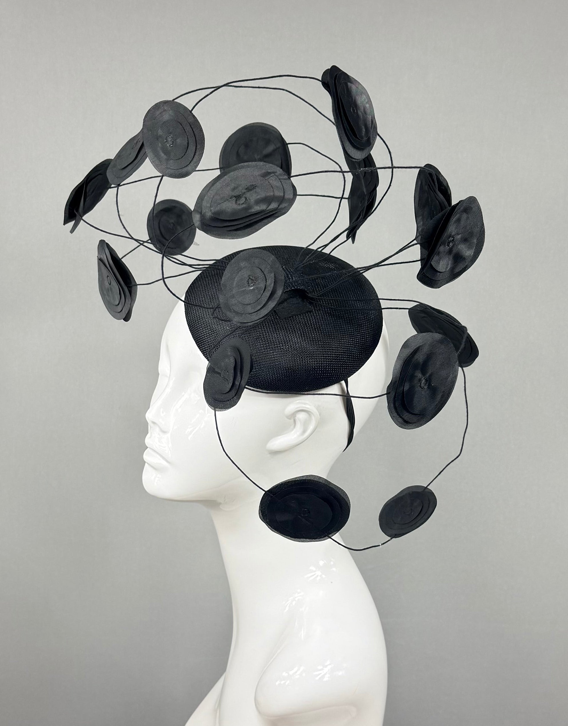 Kentucky Derby Fascinator Hat |Black Headband Hat | Derbyologie