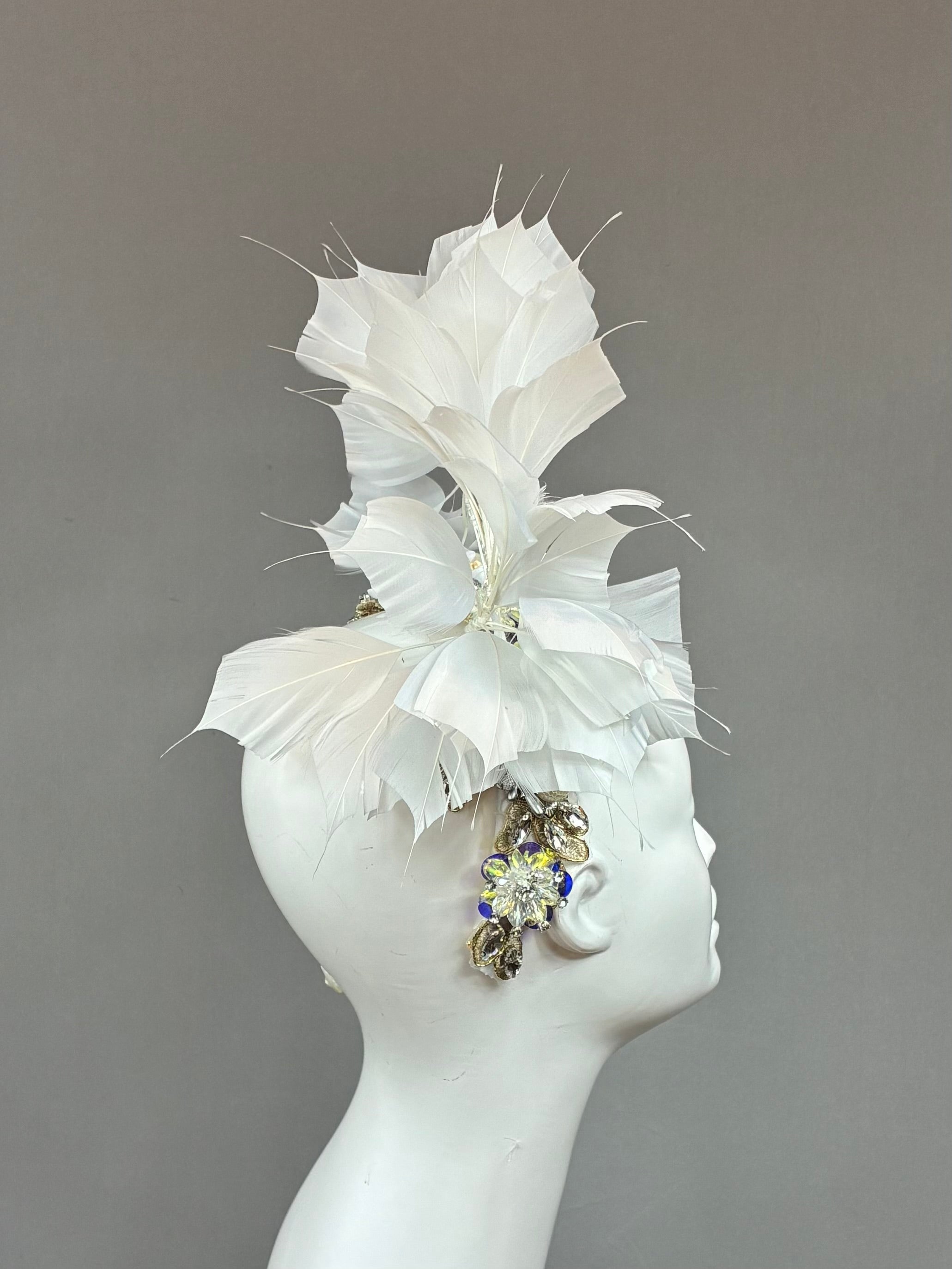 White Derby Fascinator, Kentucky Derby Hat Alternative, Kentucky derby hat