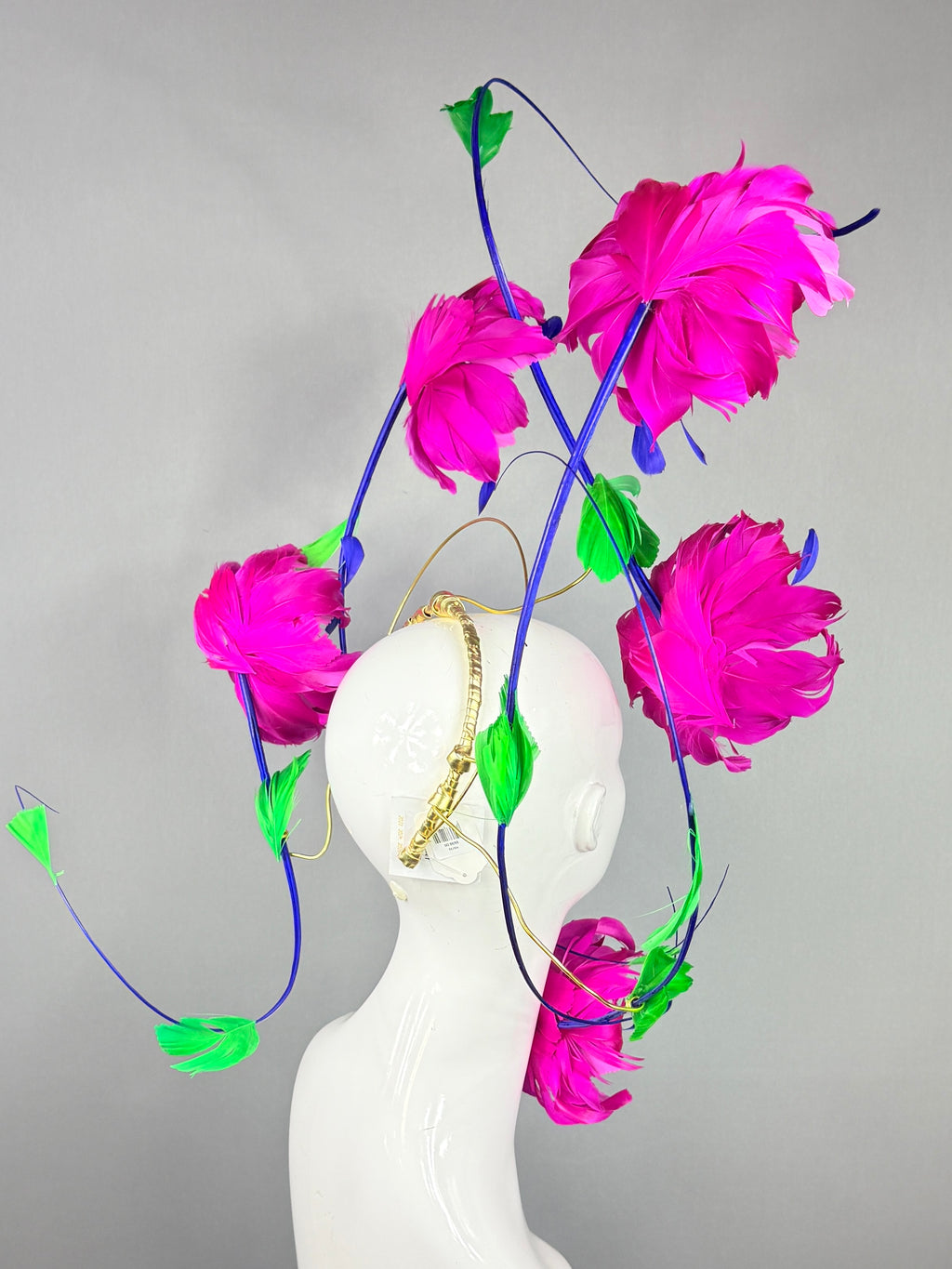 Kentucky Derby Fascinator Hat | Pink, Blue & Green Headband Hat | Derbyologie