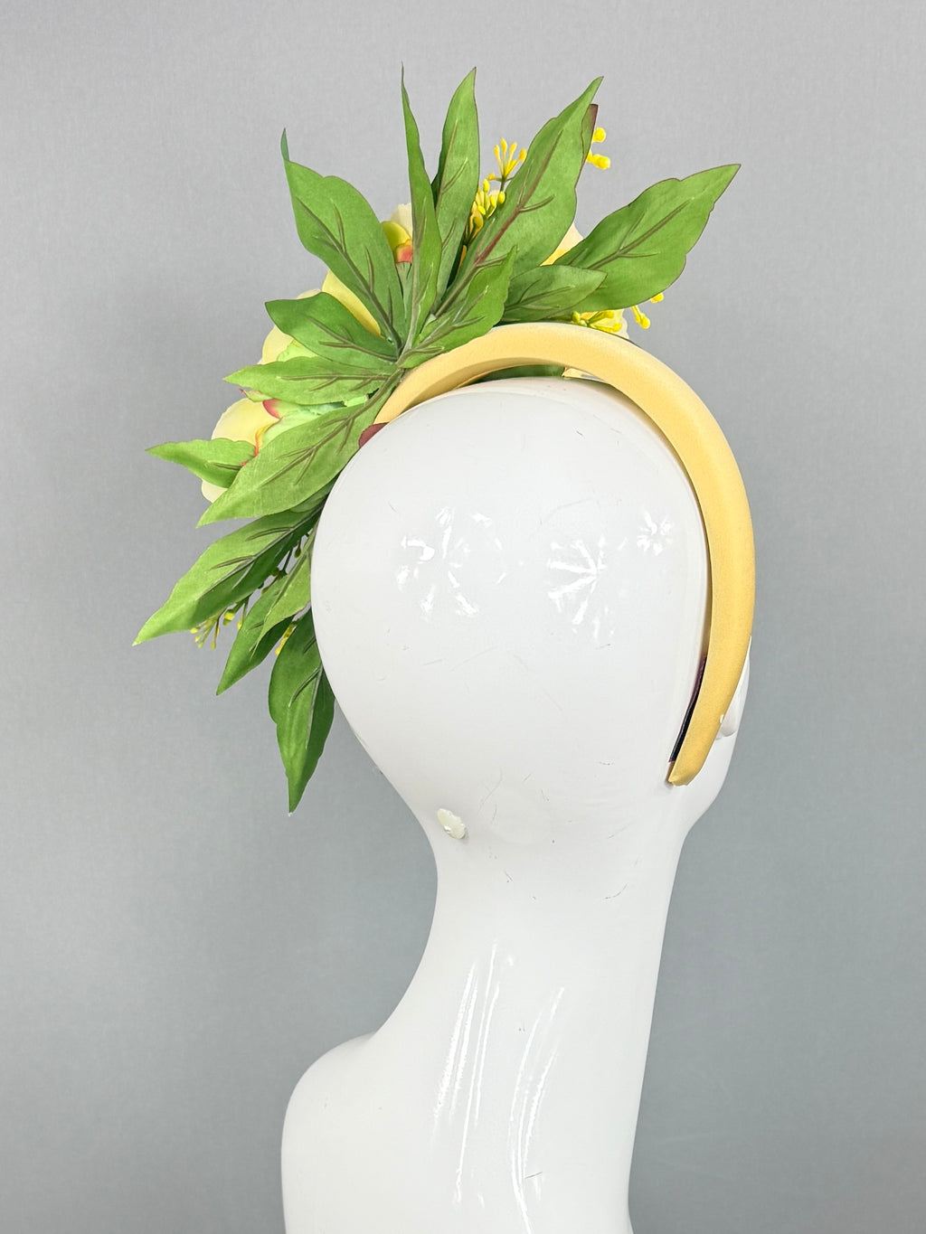 Kentucky Derby Fascinator Hat | Green, and Yellow Headpiece | Derbyologie