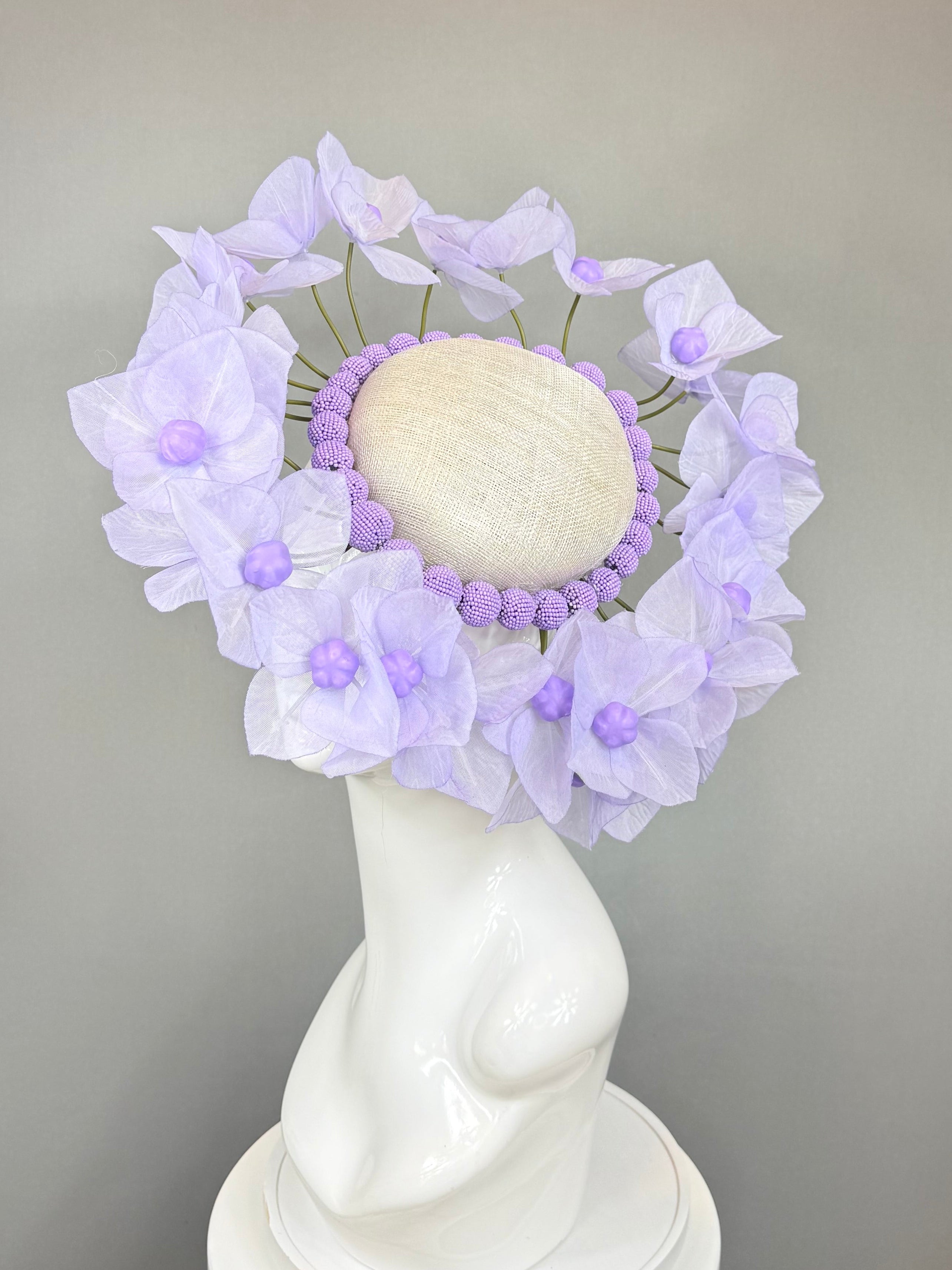 Kentucky Derby Fascinator Hat | Light Purple Flower Hat | Derbyologie