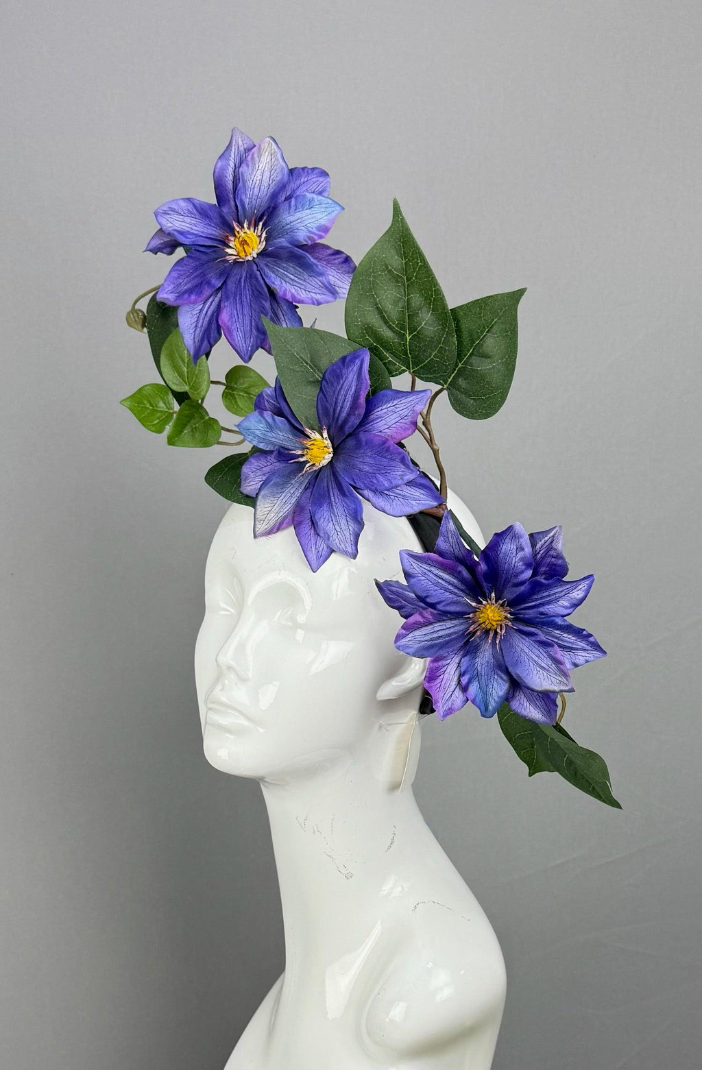 Kentucky Derby Fascinator Hat | Purple, and Green Flower Hat | Derbyologie