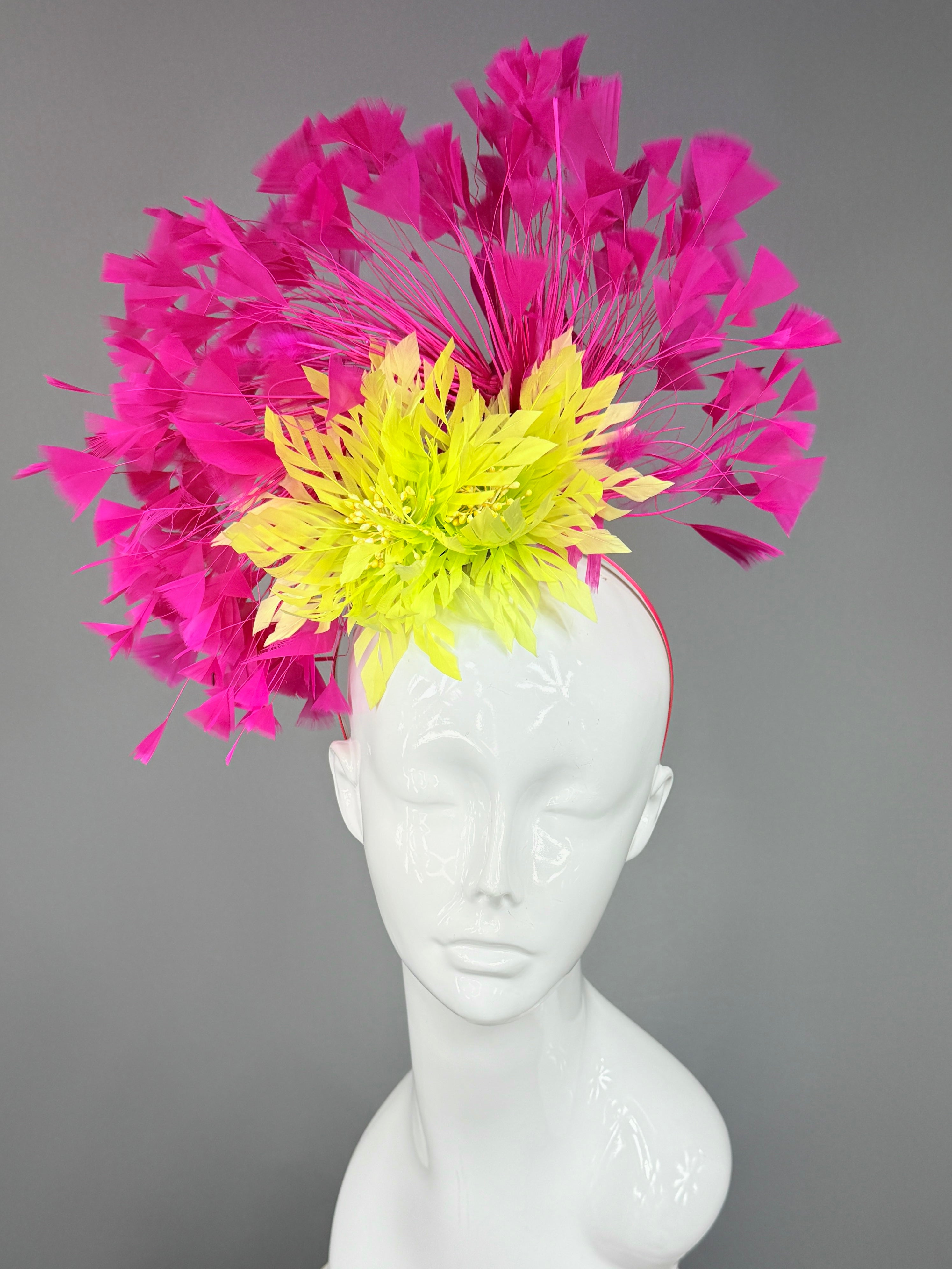 Kentucky Derby Fascinator Hat | Pink and Green Headpiece | Derbyologie