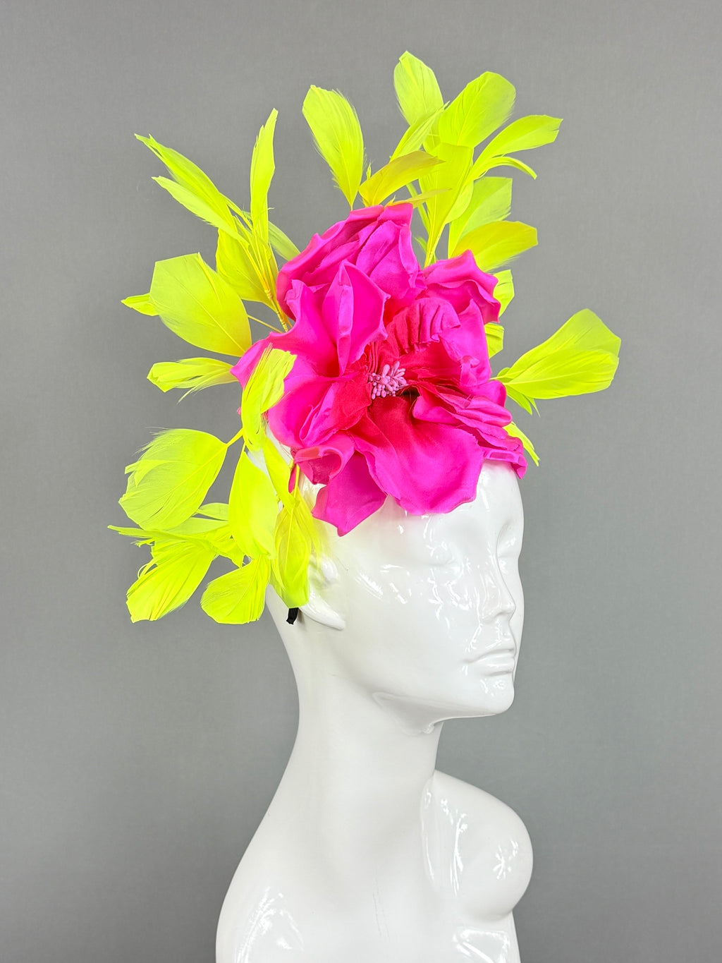 Kentucky Derby Fascinator Hat | Pink and Yellow Headpiece | Derbyologie