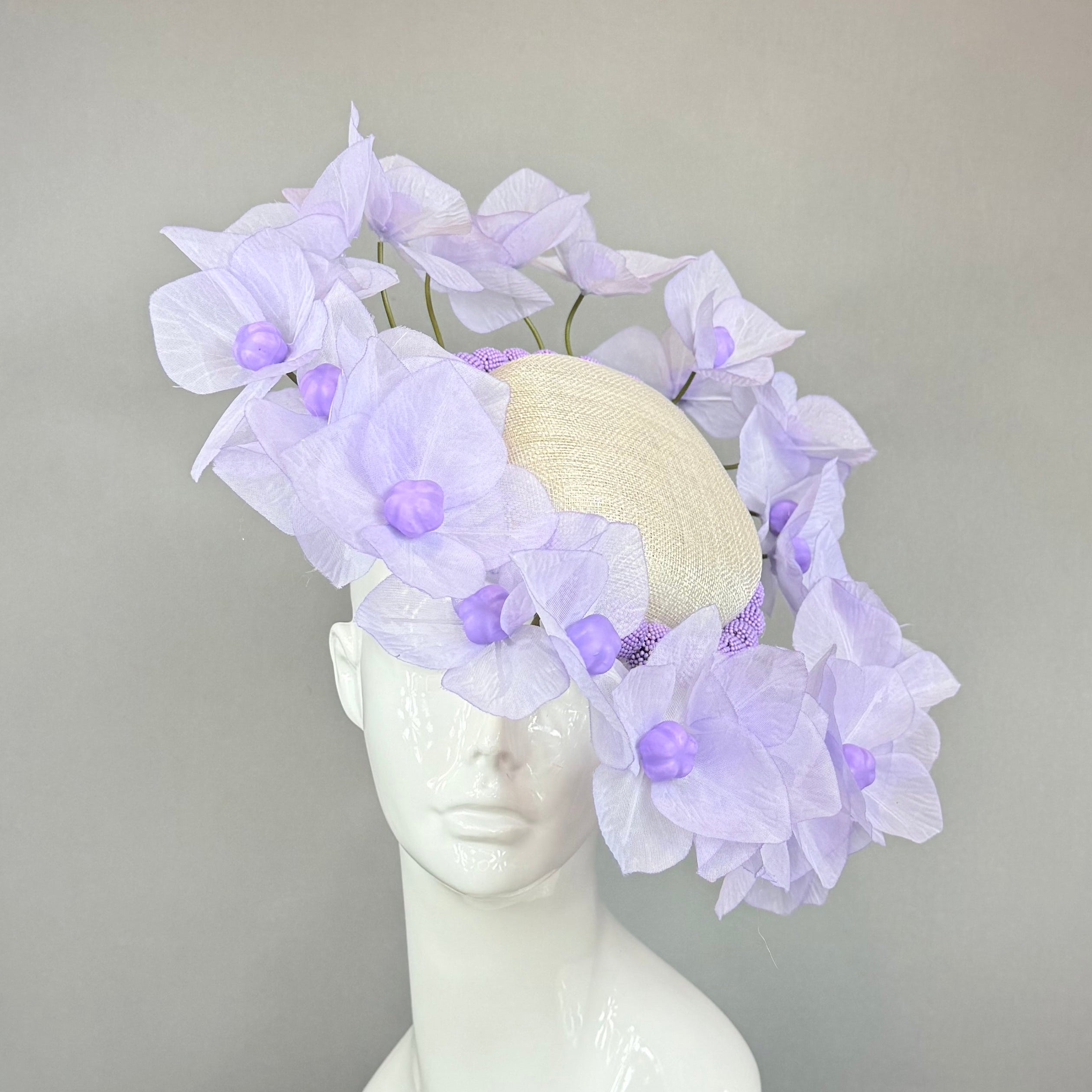 Kentucky Derby Fascinator Hat | Light Purple Flower Hat | Derbyologie