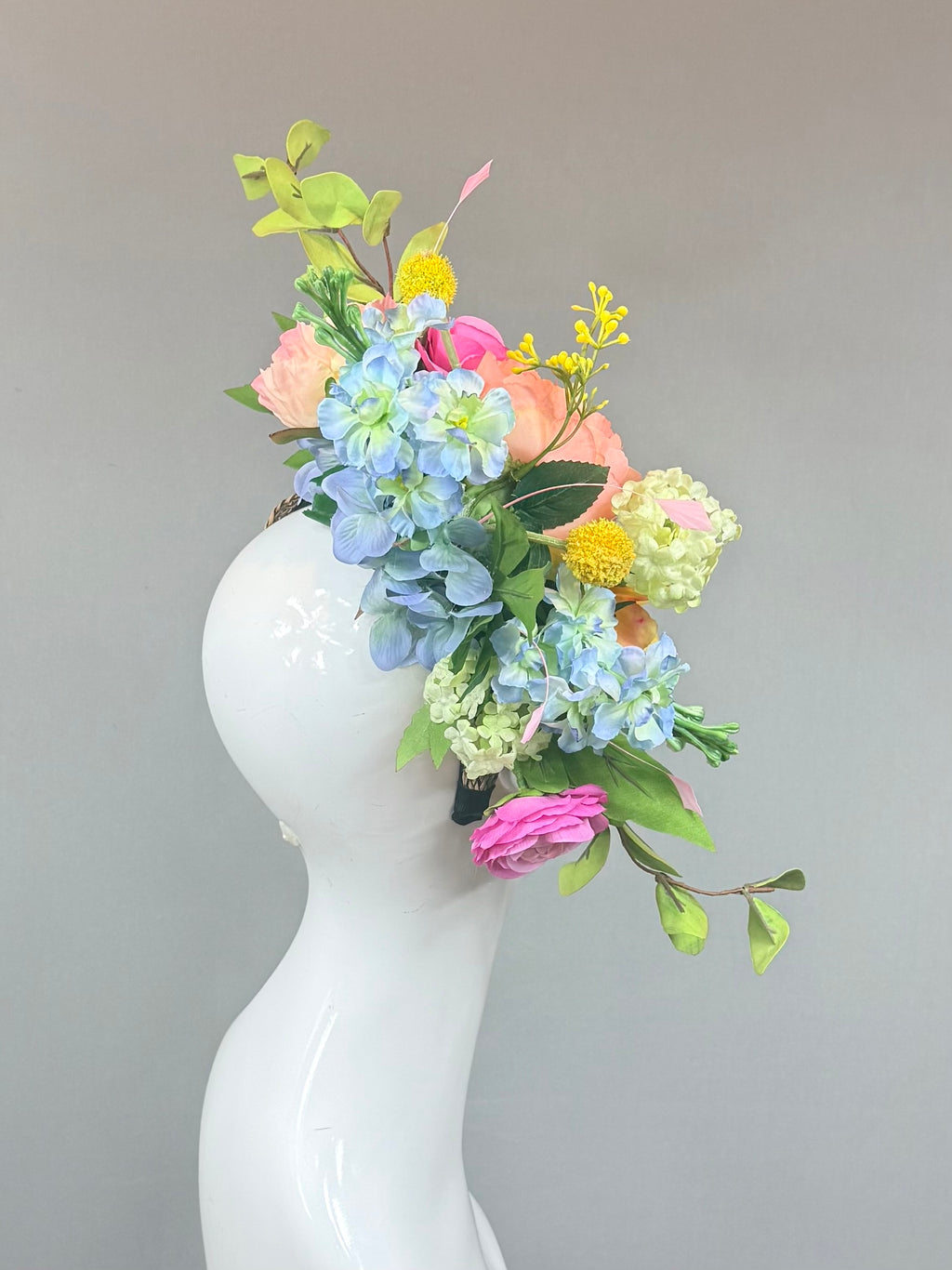 Kentucky Derby Fascinator Hat | Pink, Blue, Green, Yellow Hat | Derbyologie