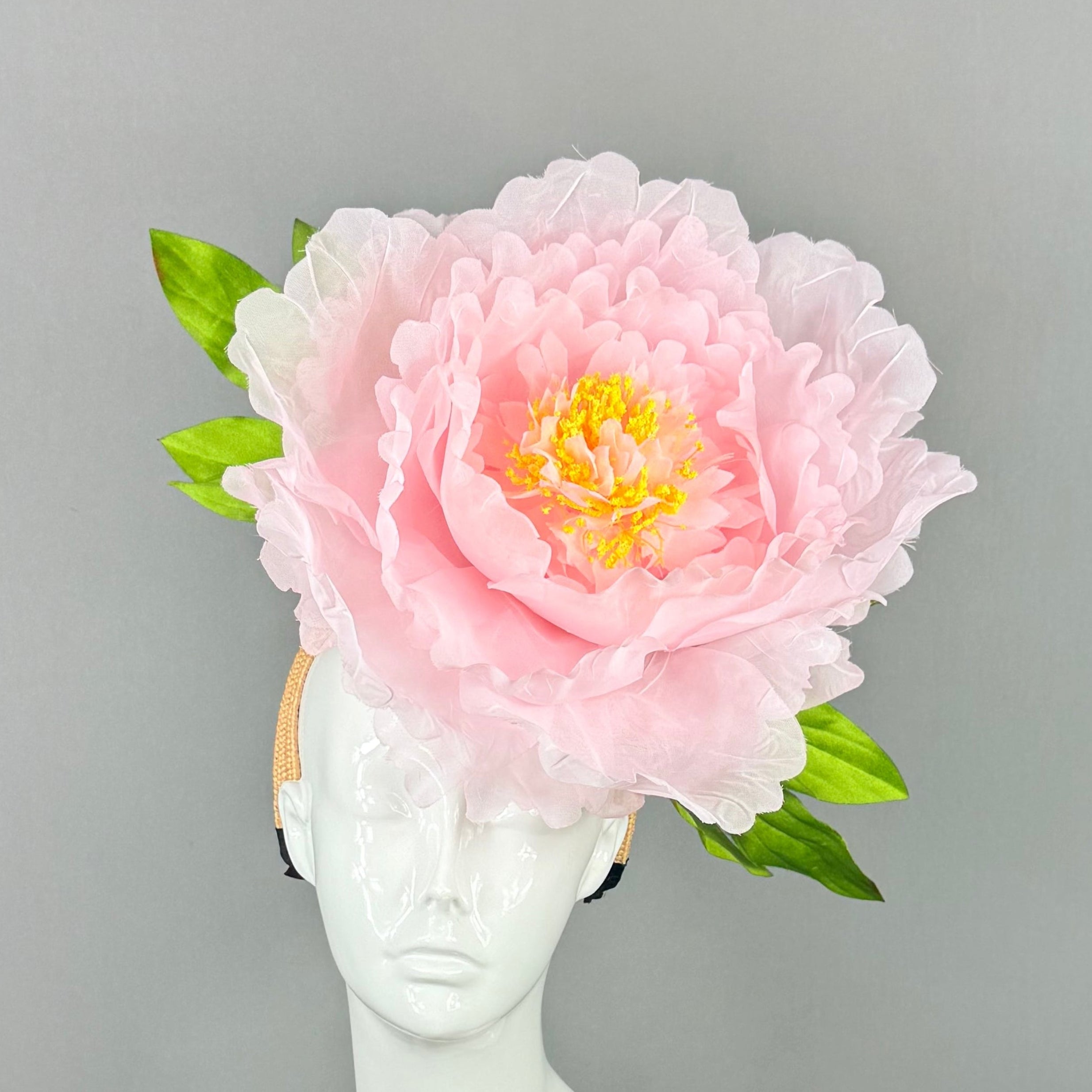 Kentucky Derby Fascinator Hat | Pink and Green Floral Headpiece | Derbyologie