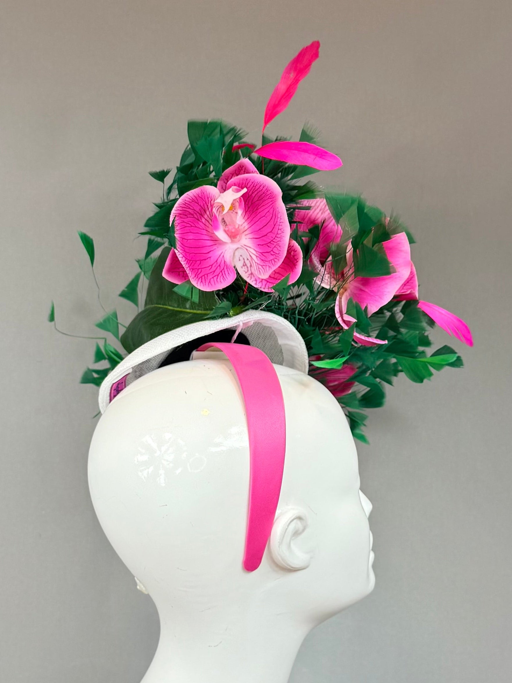 Kentucky Derby Fascinator Hat | Pink and Green Derby Hat | Derbyologie