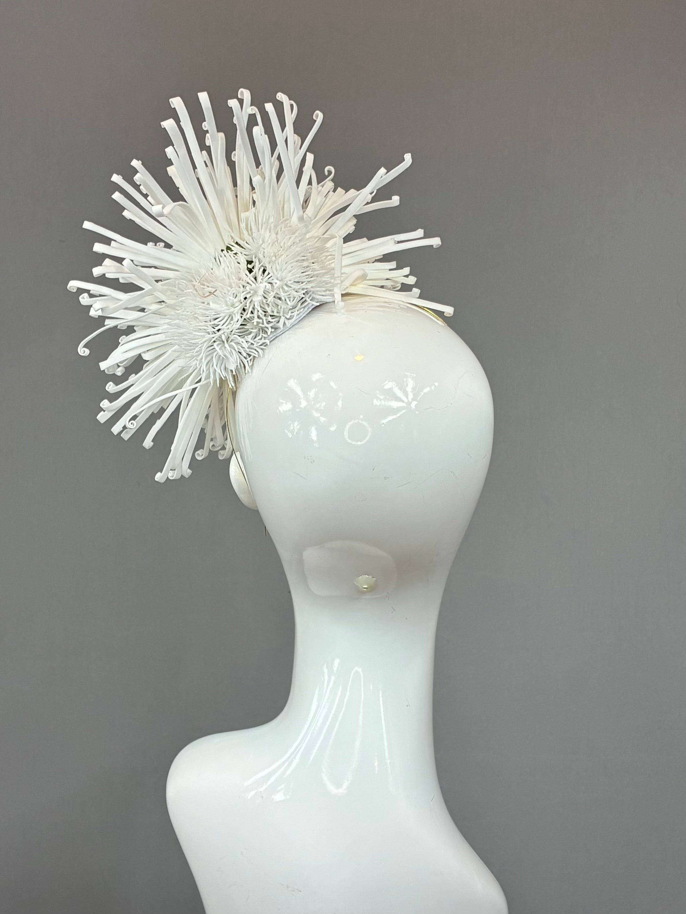 Kentucky Derby Fascinator Hat | White Headband Hat | Derbyologie