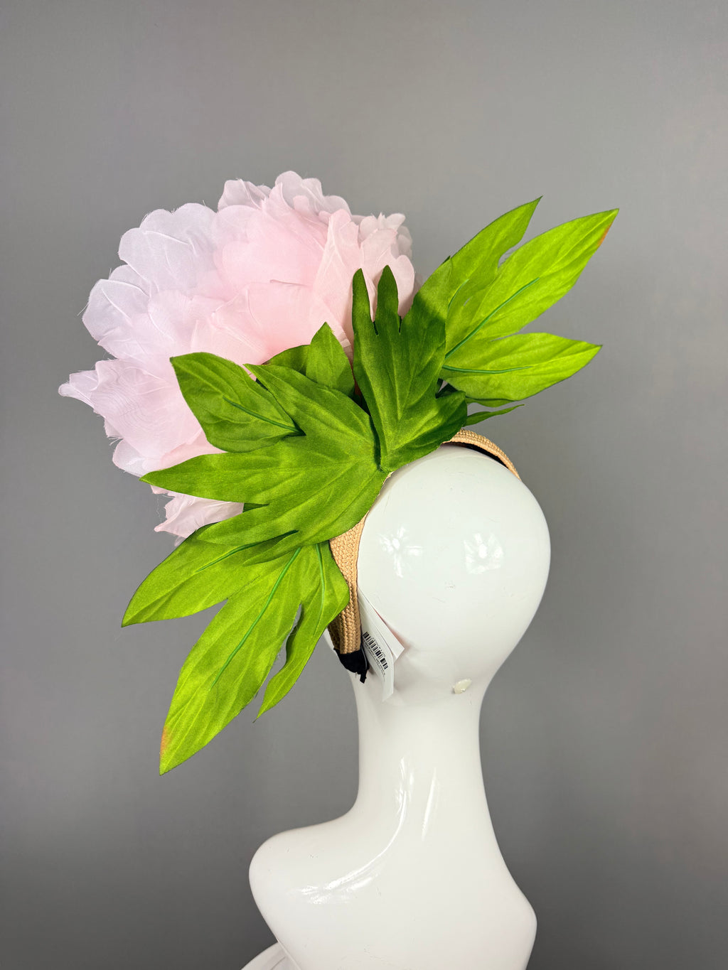 Kentucky Derby Fascinator Hat | Pink and Green Floral Headpiece | Derbyologie