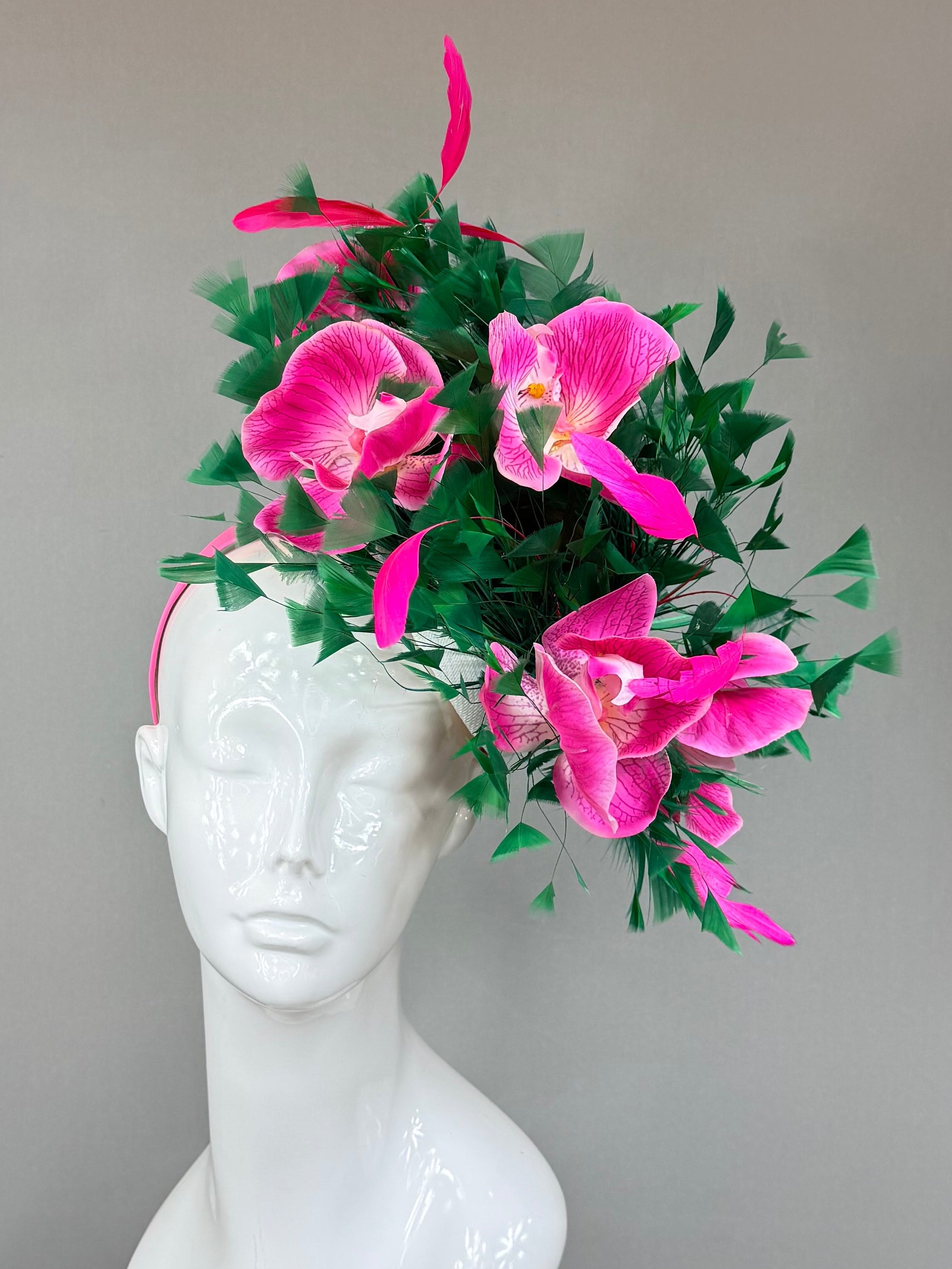 Kentucky Derby Fascinator Hat | Pink and Green Derby Hat | Derbyologie