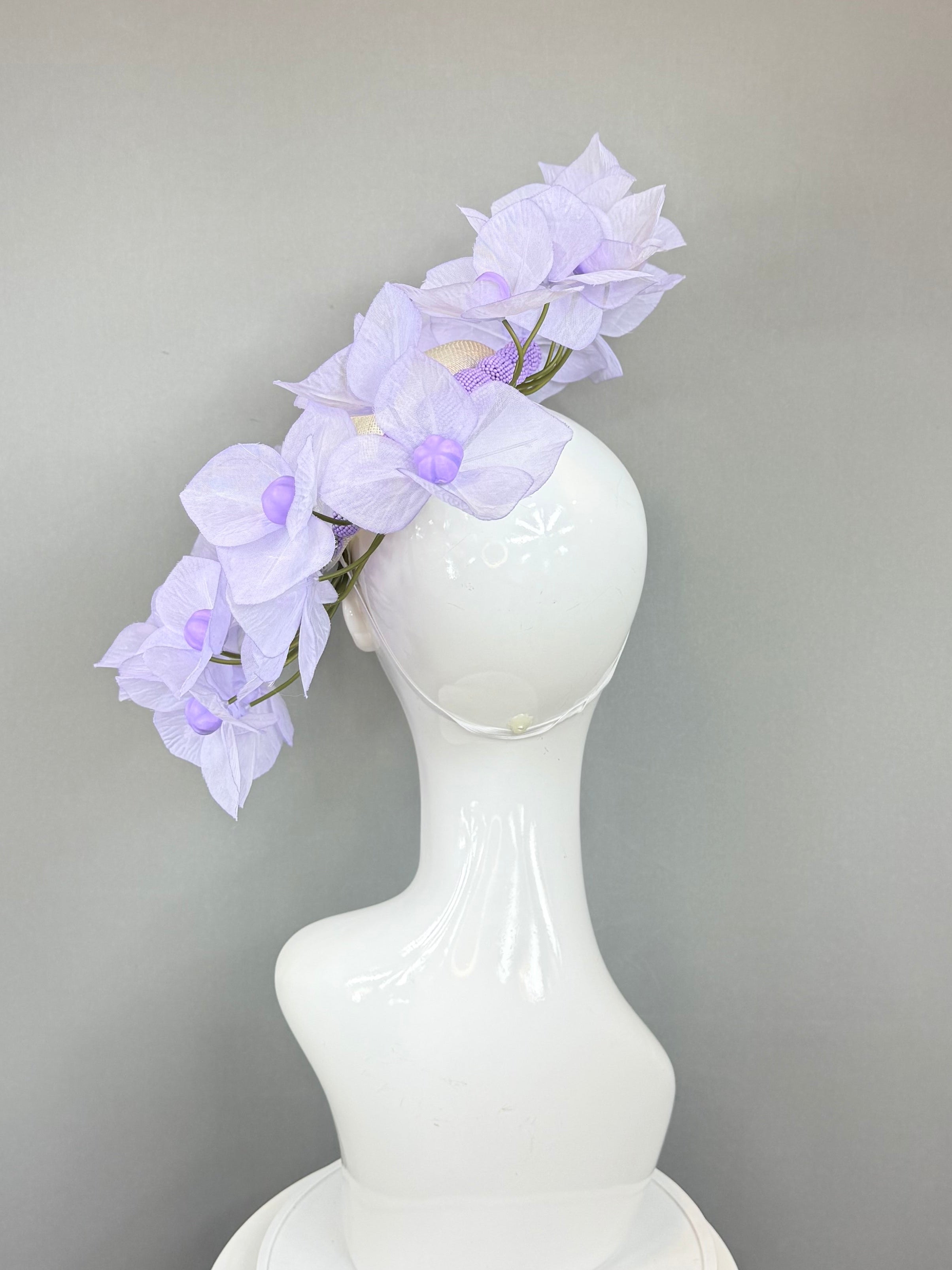 Kentucky Derby Fascinator Hat | Light Purple Flower Hat | Derbyologie