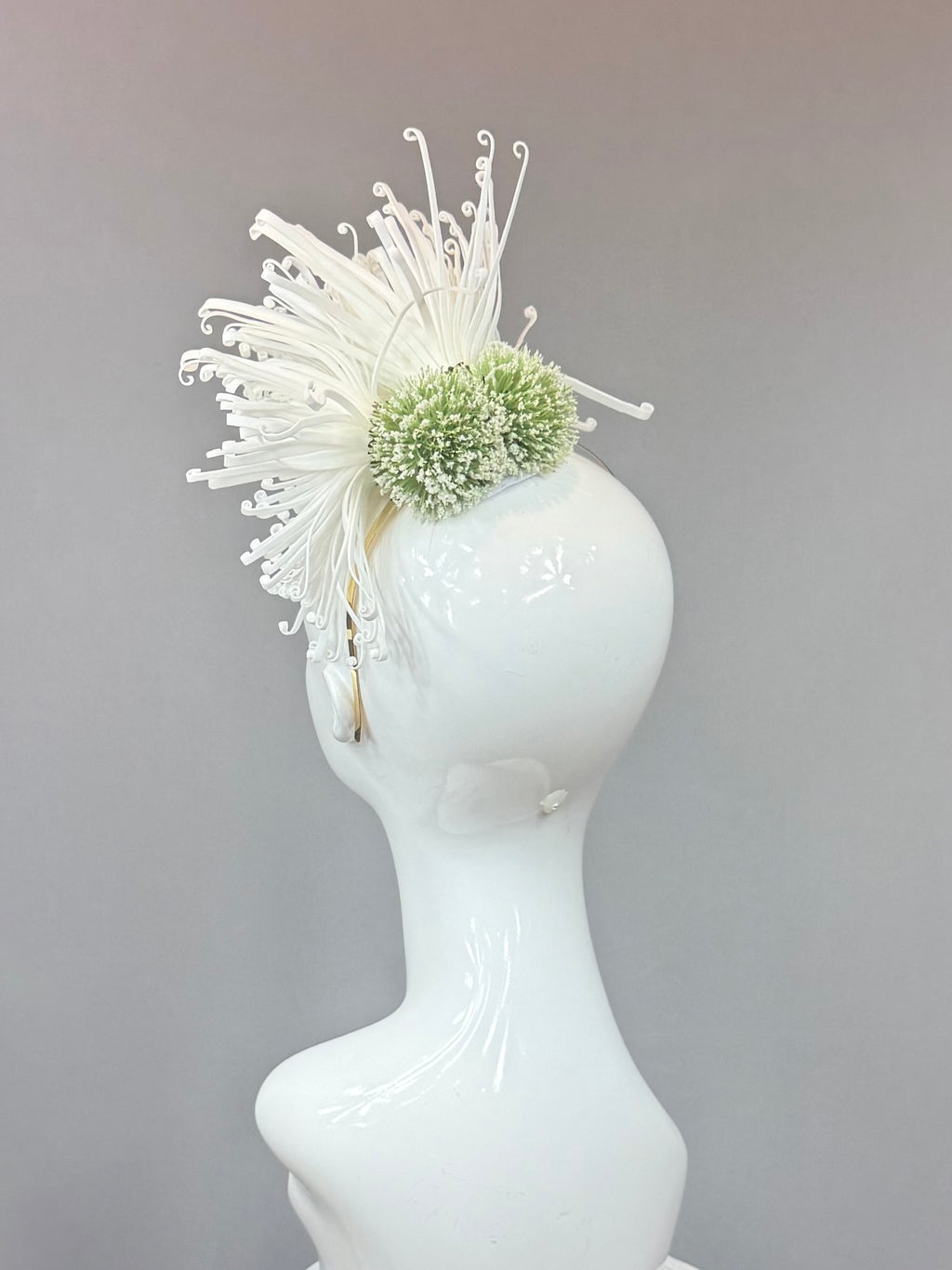 Kentucky Derby Fascinator Hat | White Headband Hat | Derbyologie