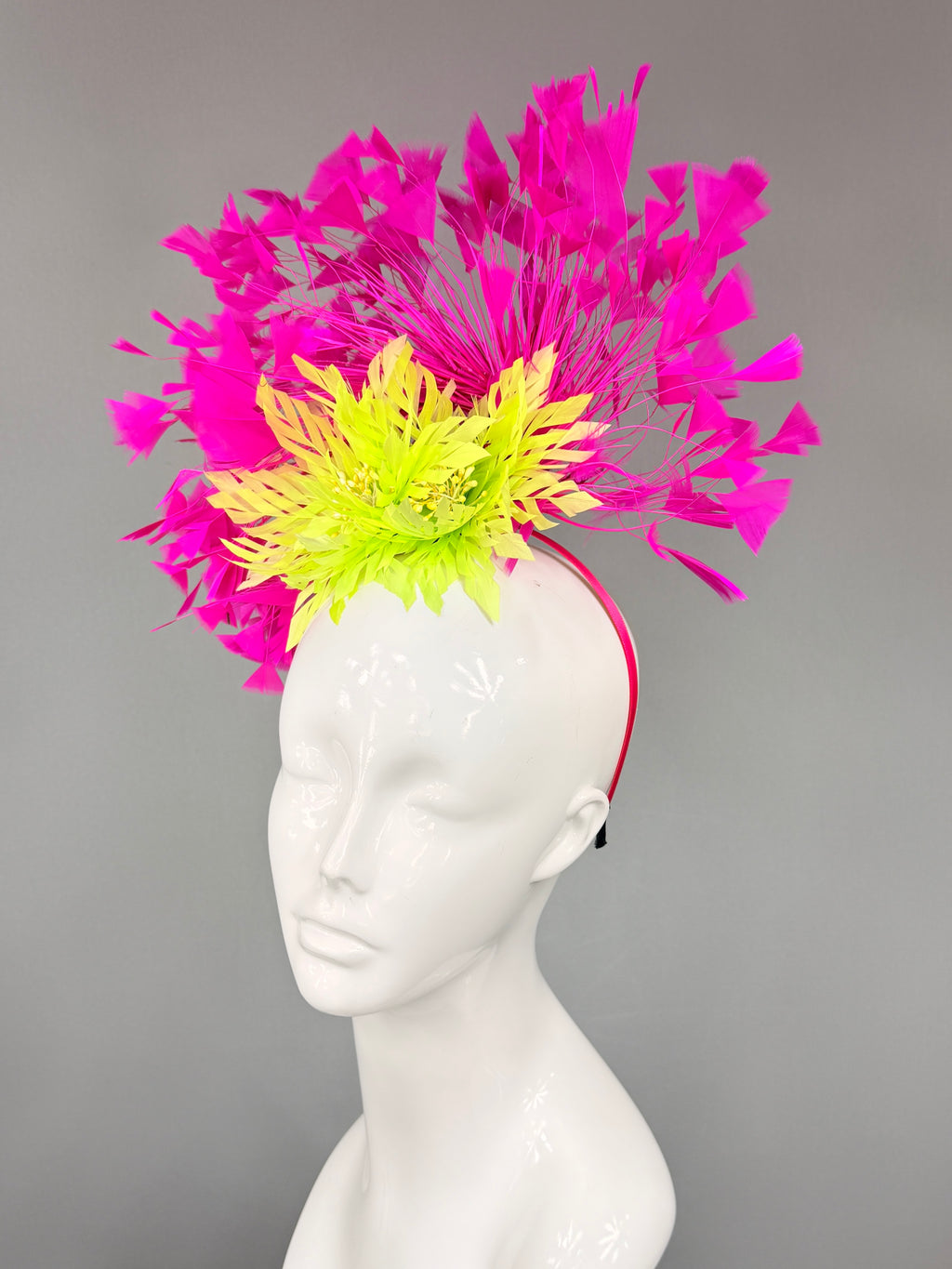 Kentucky Derby Fascinator Hat | Pink and Green Headpiece | Derbyologie