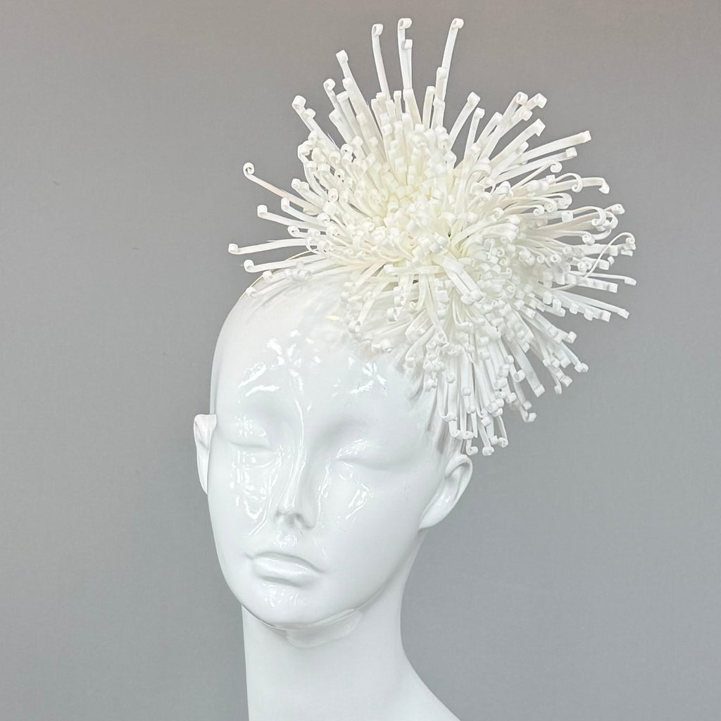 Kentucky Derby Fascinator Hat | White Headband Hat | Derbyologie