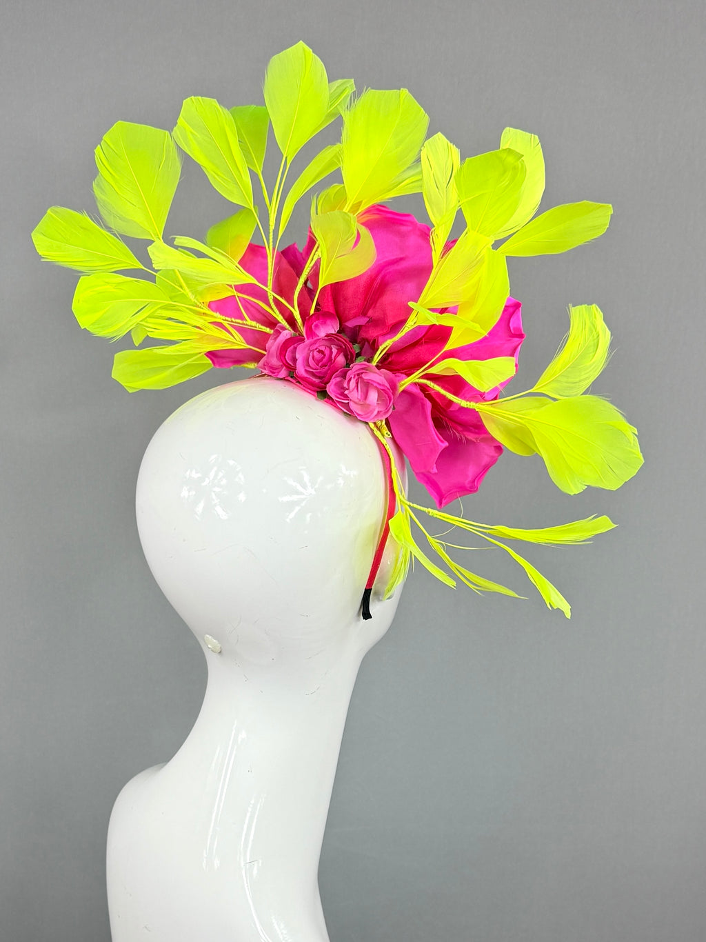 Kentucky Derby Fascinator Hat | Pink and Yellow Headpiece | Derbyologie