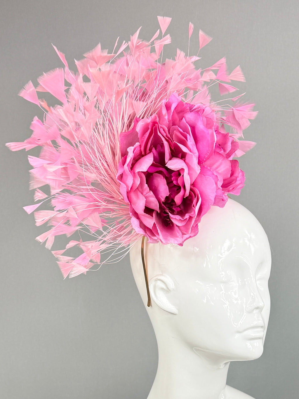 Kentucky Derby Fascinator Hat | Pink Floral Headpiece | Derbyologie