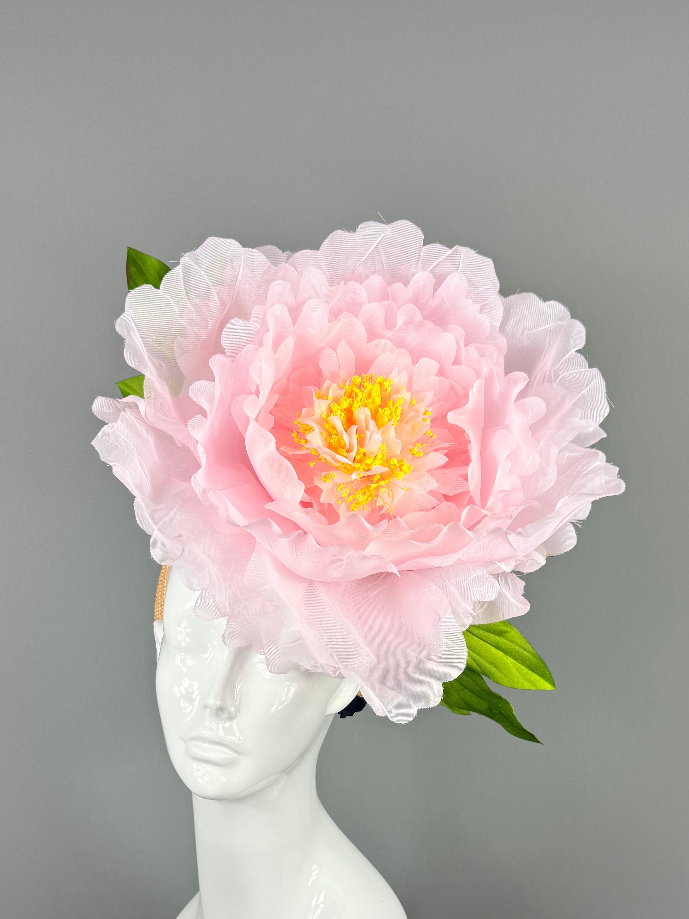 Kentucky Derby Fascinator Hat | Pink and Green Floral Headpiece | Derbyologie