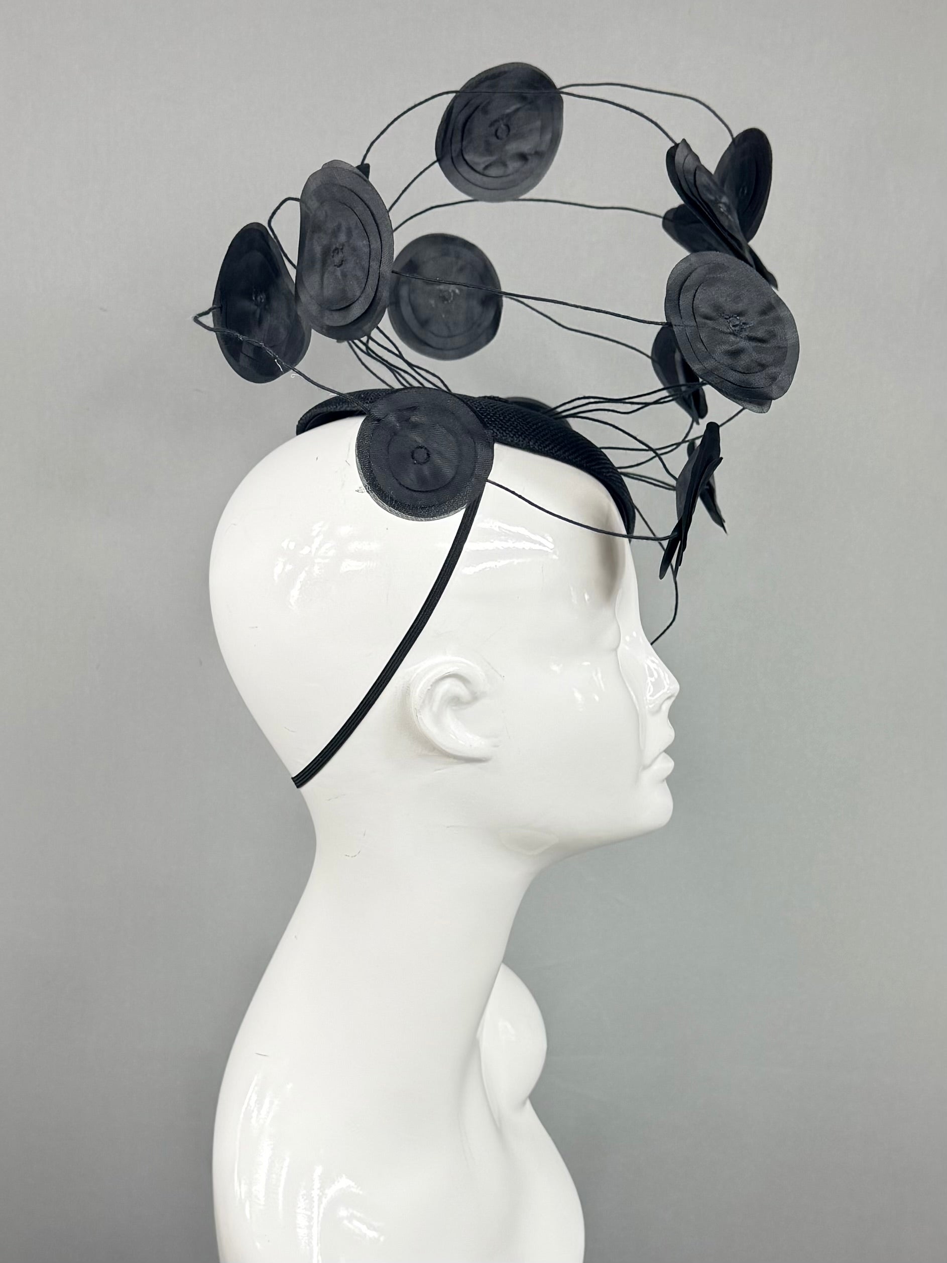 Kentucky Derby Fascinator Hat |Black Headband Hat | Derbyologie