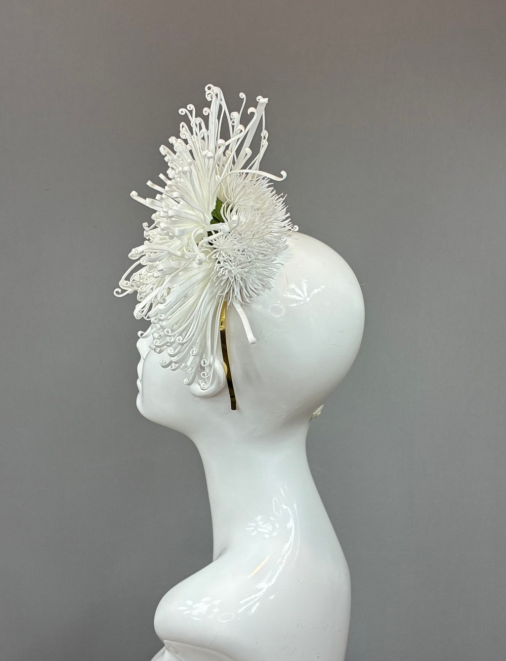 Kentucky Derby Fascinator Hat | White Headband Hat | Derbyologie