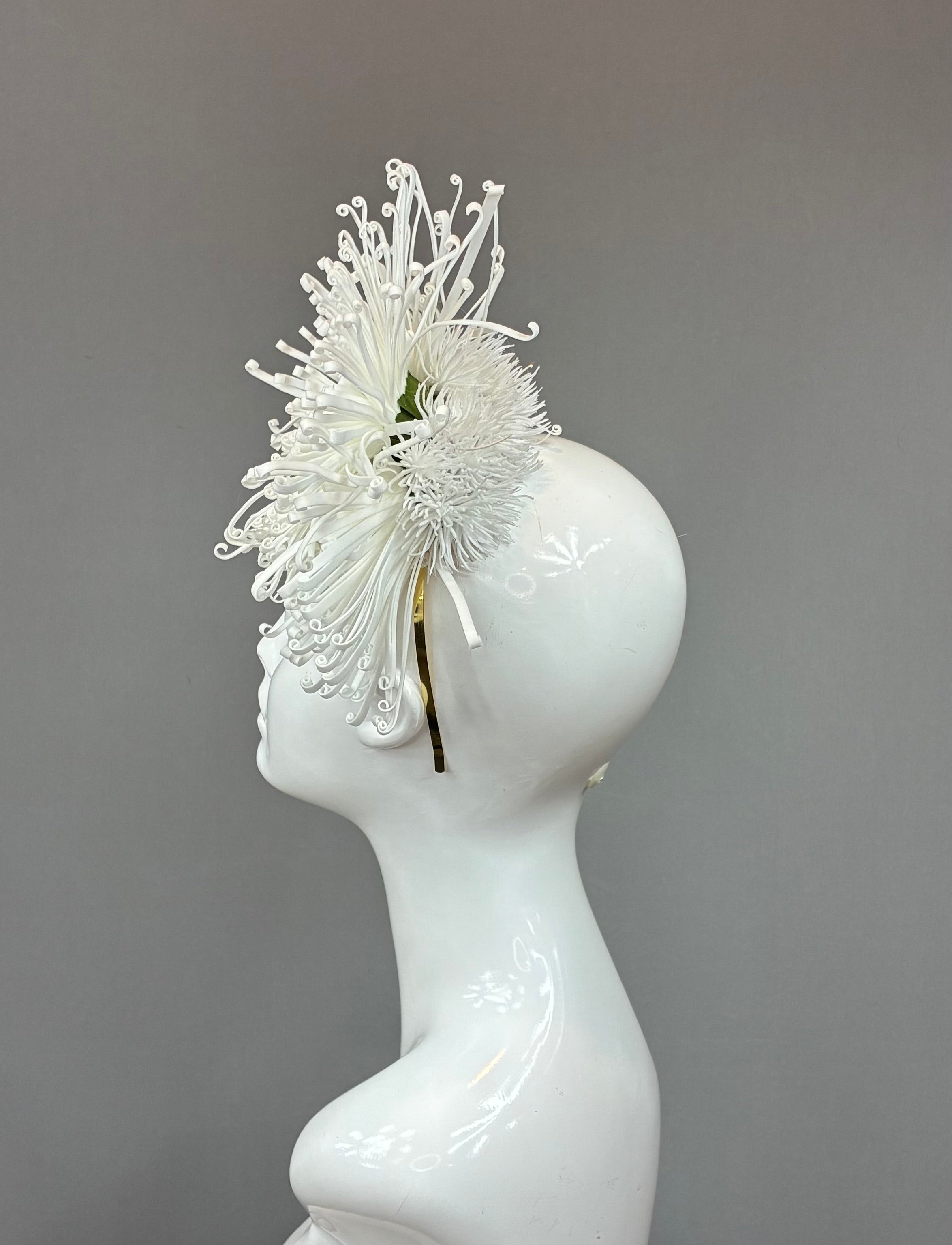 Kentucky Derby Fascinator Hat | White Headband Hat | Derbyologie