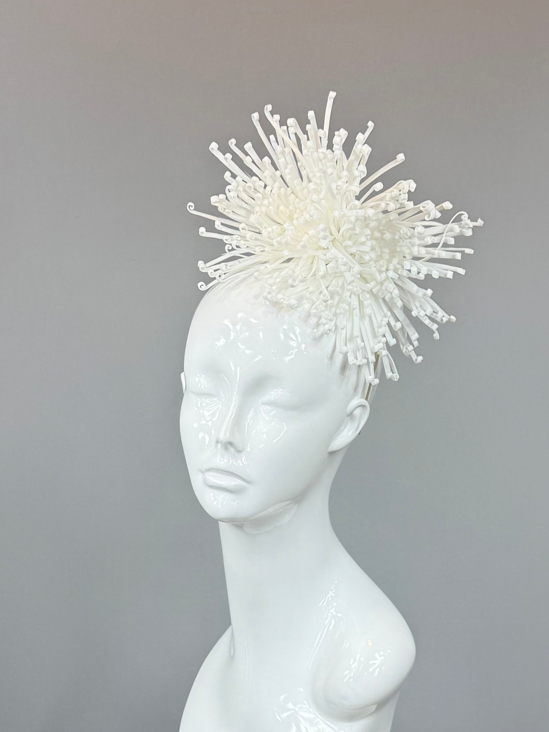 Kentucky Derby Fascinator Hat | White Headband Hat | Derbyologie
