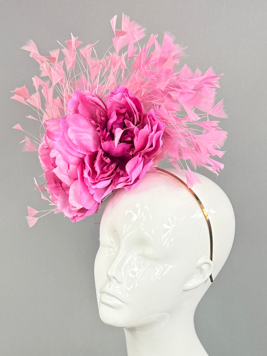 Kentucky Derby Fascinator Hat | Pink Floral Headpiece | Derbyologie