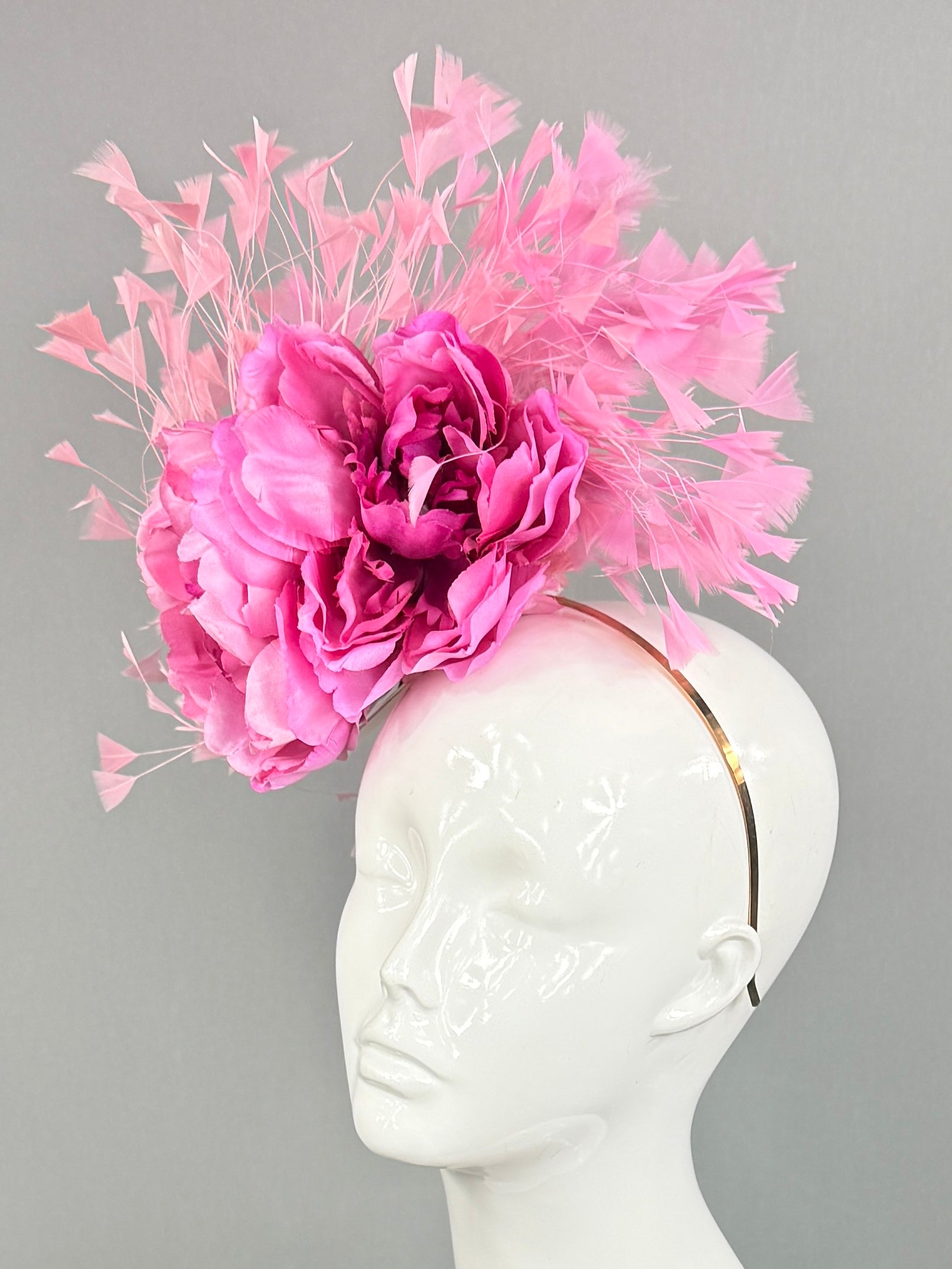 Kentucky Derby Fascinator Hat | Pink Floral Headpiece | Derbyologie