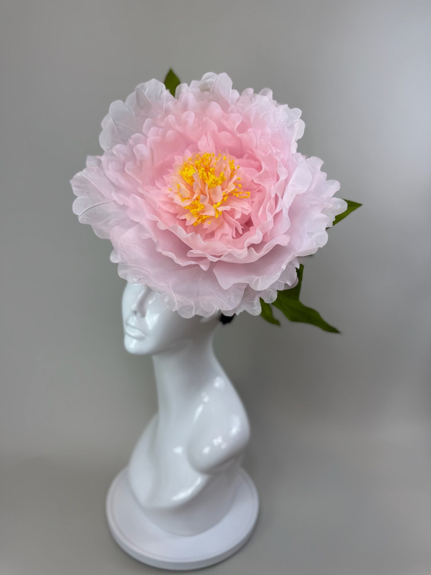 Pink Kentucky Derby fascinator, Derby Hat Alternative (GOLD LINE)