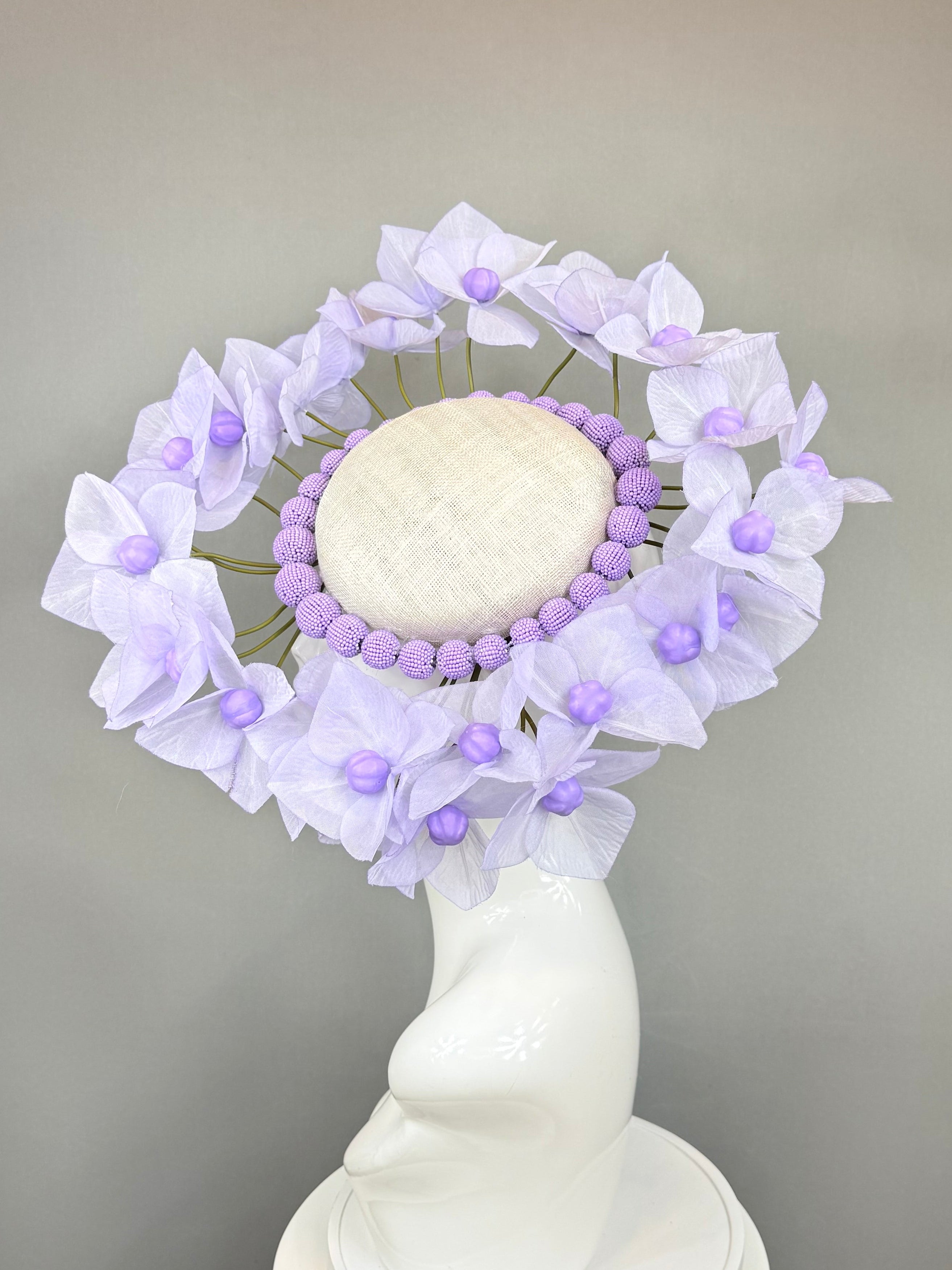 Kentucky Derby Fascinator Hat | Light Purple Flower Hat | Derbyologie
